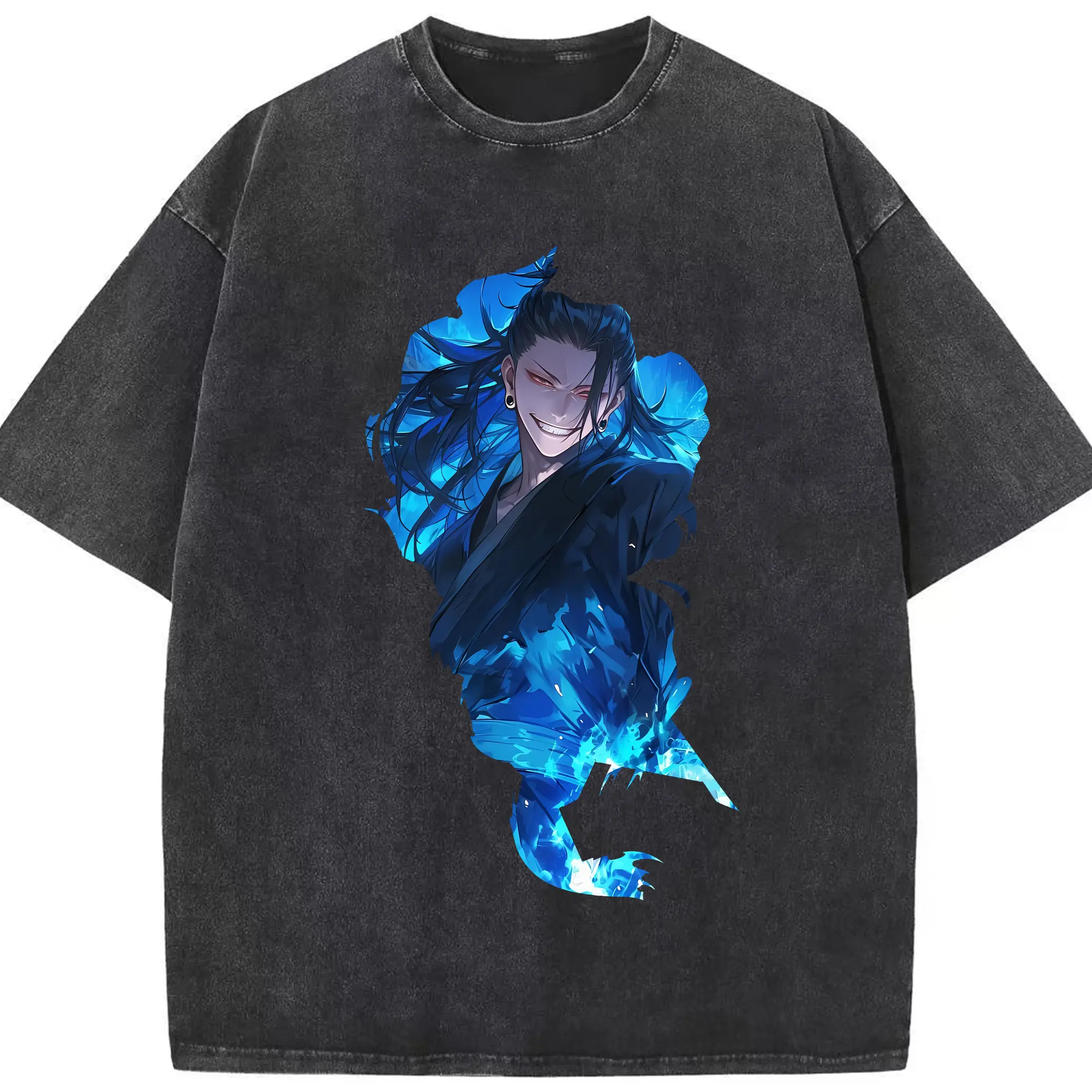 呪術廻戦 グッズ,夏油 傑 - 綿100％ ヴィンテージ風 半袖Tシャツ ・ フロントプリント ・ 柔らか肌触り ・ 通気性 快適 ・ スポーツ カジュアル 外出用