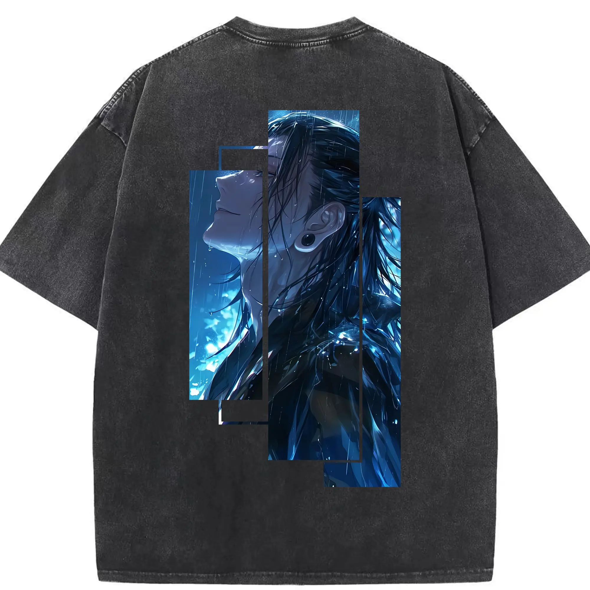 呪術廻戦 グッズ,夏油 傑 - 綿100％ ヴィンテージ風 半袖Tシャツ ・ 背面プリント ・ 柔らか肌触り ・ 通気性 快適 ・ スポーツ カジュアル 外出用