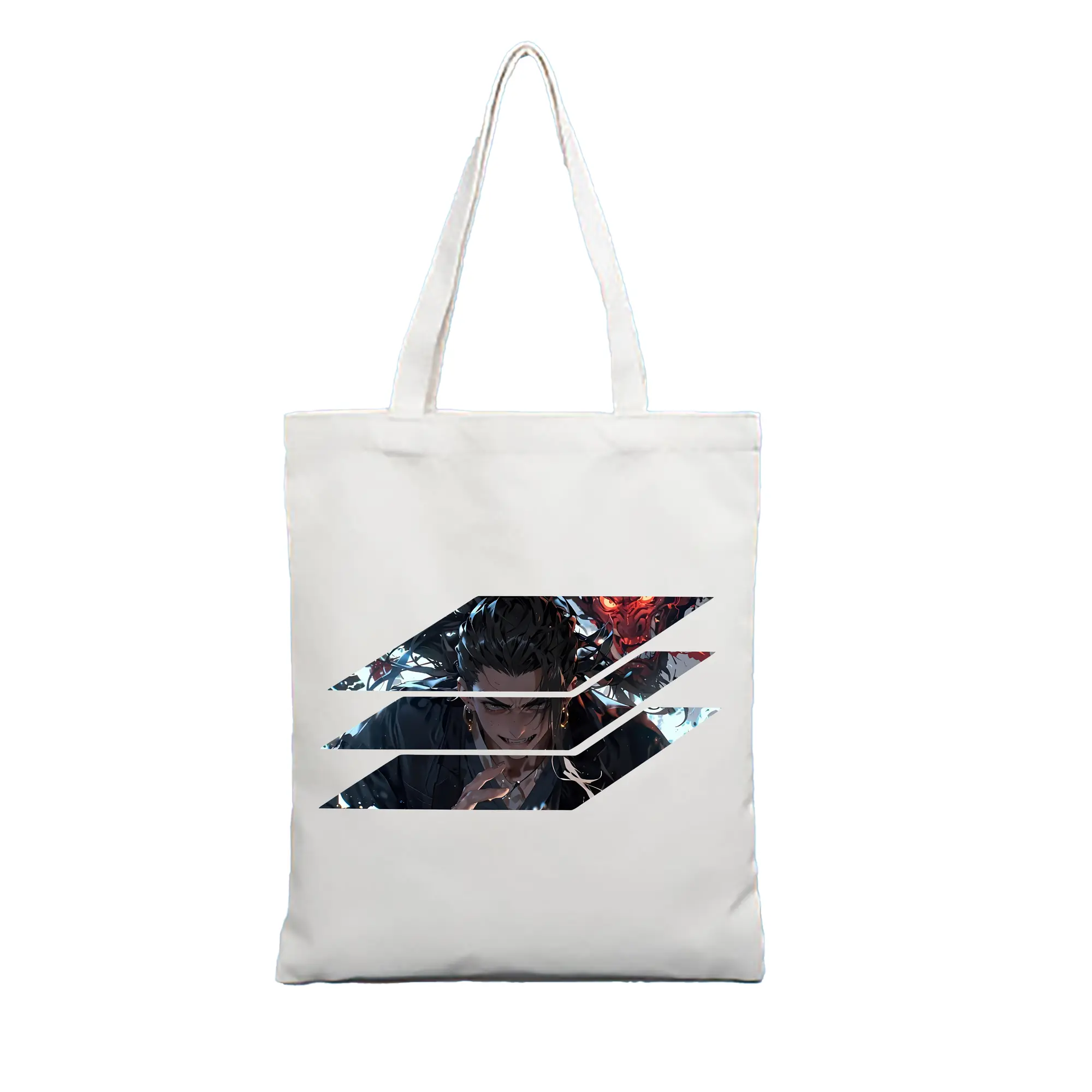 呪術廻戦 グッズ,夏油 傑 - 縦型キャンバス手提げバッグ（トートバッグ） ・ キャンバス素材 ・ ショッピング用 ・ 軽量 丈夫 お手入れ簡単