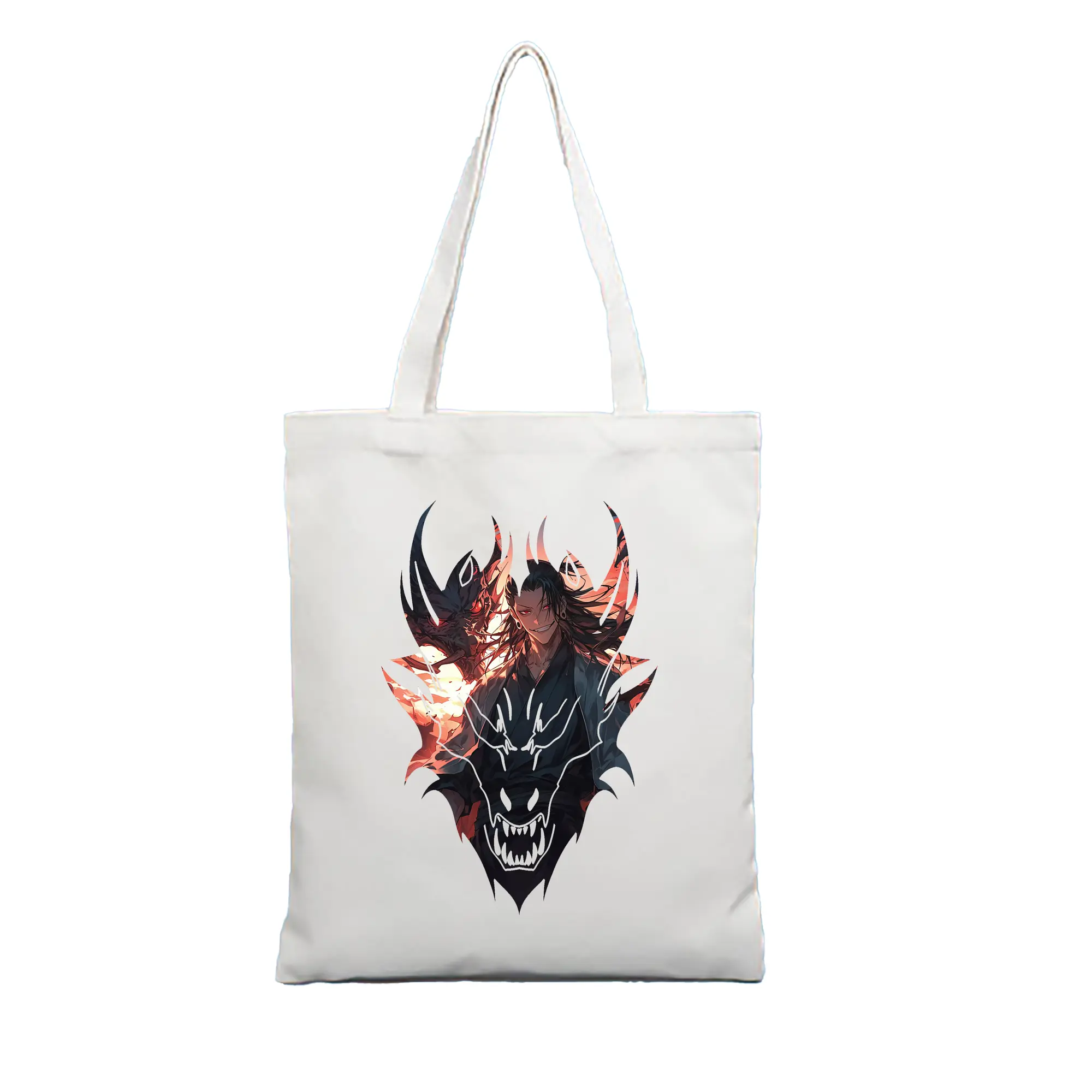 呪術廻戦 グッズ,夏油 傑 - 縦型キャンバス手提げバッグ（トートバッグ） ・ キャンバス素材 ・ ショッピング用 ・ 軽量 丈夫 お手入れ簡単
