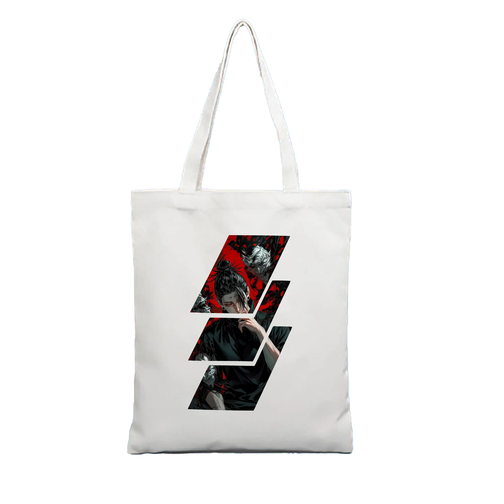 呪術廻戦 グッズ,夏油 傑 - 縦型キャンバス手提げバッグ（トートバッグ） ・ キャンバス素材 ・ ショッピング用 ・ 軽量 丈夫 お手入れ簡単