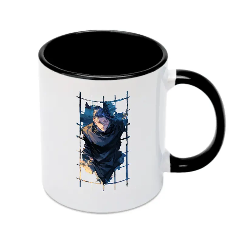 呪術廻戦 グッズ,夏油 傑 - カラフルマグカップ ・ 陶器 ・ 熱転写プリント ・ 鮮やかデザイン ・ 耐久性 高品質 ・ コーヒー お茶 ギフト用