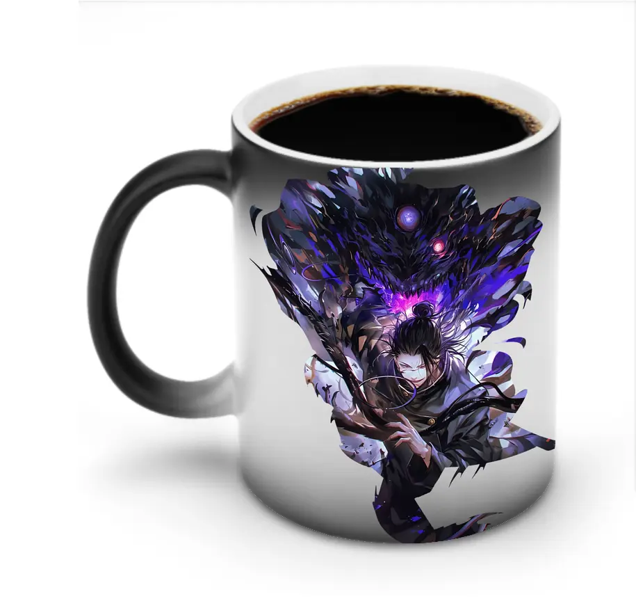 呪術廻戦 グッズ,夏油 傑 - 変色マグカップ ・ セラミック ・ 熱転写プリント ・ 耐久性 高品質 ・ ギフト・自宅用 コーヒー お茶