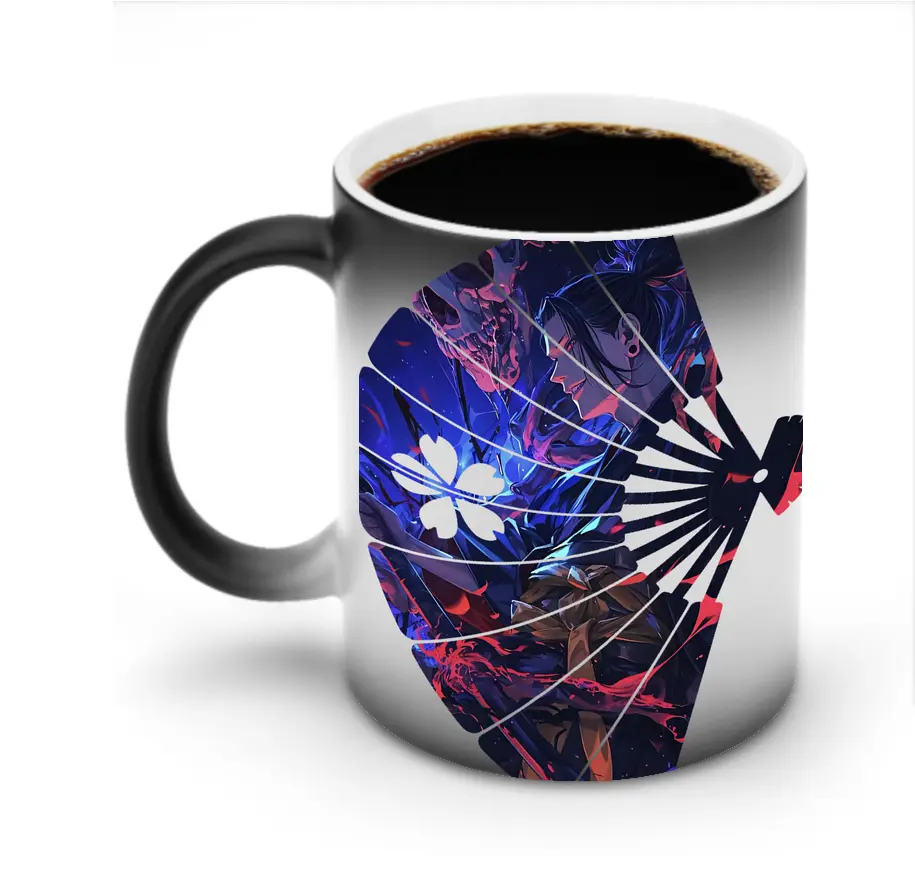 呪術廻戦 グッズ,夏油 傑 - 変色マグカップ ・ セラミック ・ 熱転写プリント ・ 耐久性 高品質 ・ ギフト・自宅用 コーヒー お茶