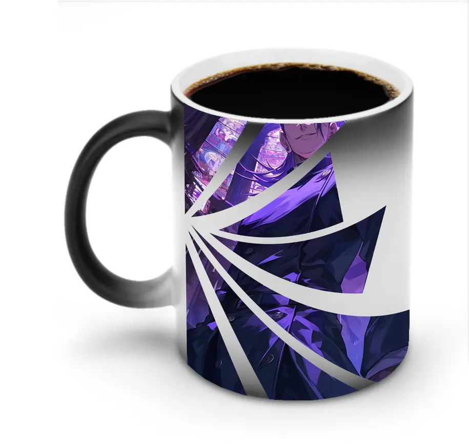 呪術廻戦 グッズ,夏油 傑 - 変色マグカップ ・ セラミック ・ 熱転写プリント ・ 耐久性 高品質 ・ ギフト・自宅用 コーヒー お茶