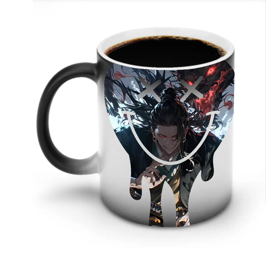 呪術廻戦 グッズ,夏油 傑 - 変色マグカップ ・ セラミック ・ 熱転写プリント ・ 耐久性 高品質 ・ ギフト・自宅用 コーヒー お茶