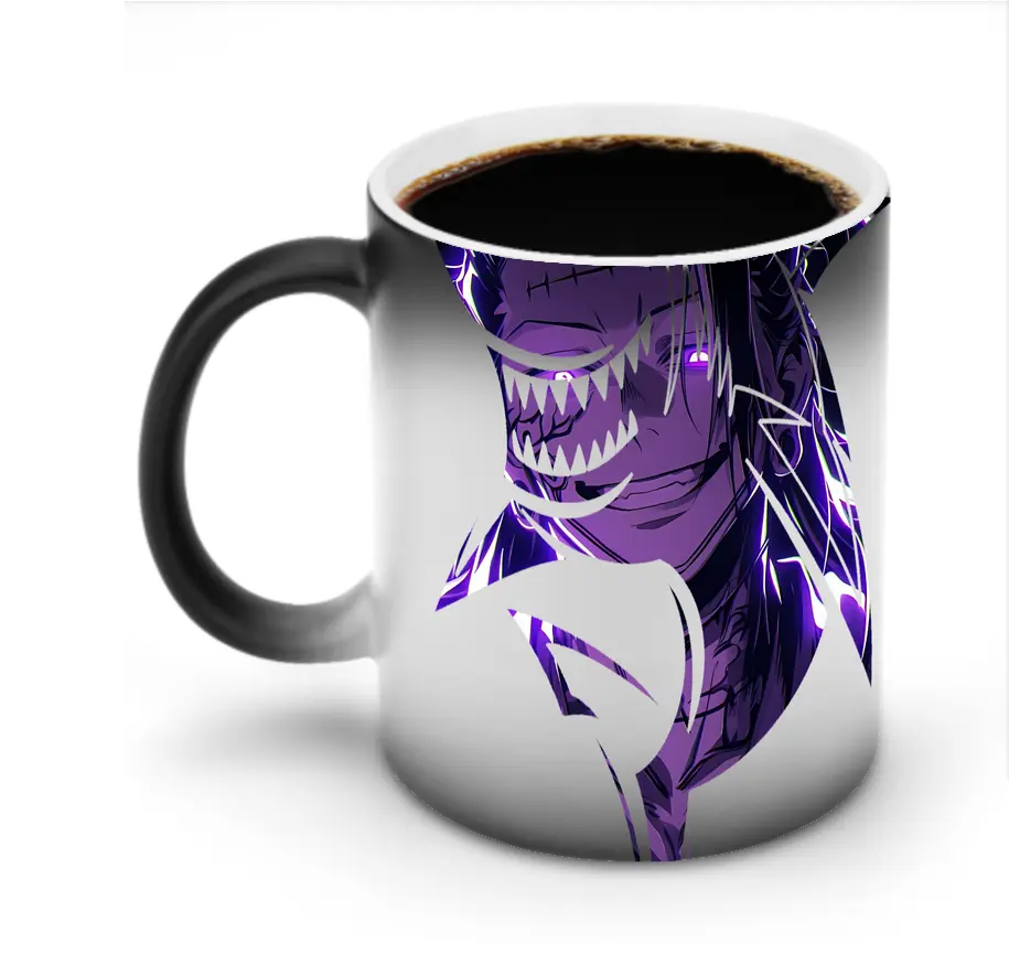呪術廻戦 グッズ,夏油 傑 - 変色マグカップ ・ セラミック ・ 熱転写プリント ・ 耐久性 高品質 ・ ギフト・自宅用 コーヒー お茶