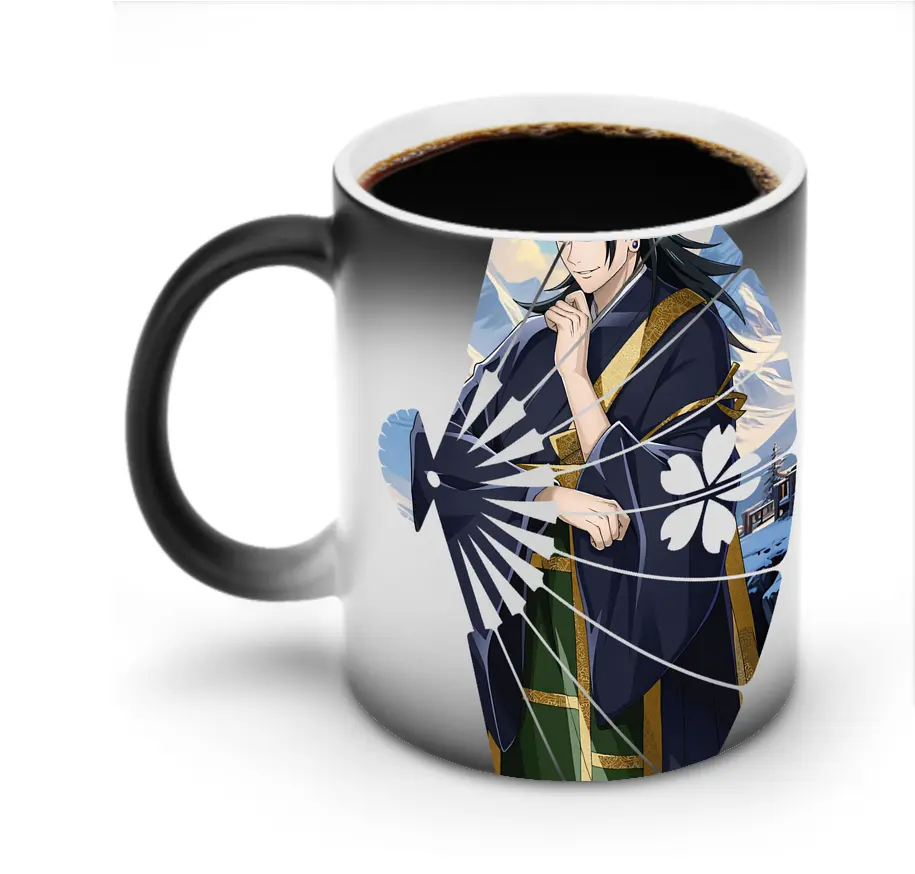 呪術廻戦 グッズ,夏油 傑 - 変色マグカップ ・ セラミック ・ 熱転写プリント ・ 耐久性 高品質 ・ ギフト・自宅用 コーヒー お茶