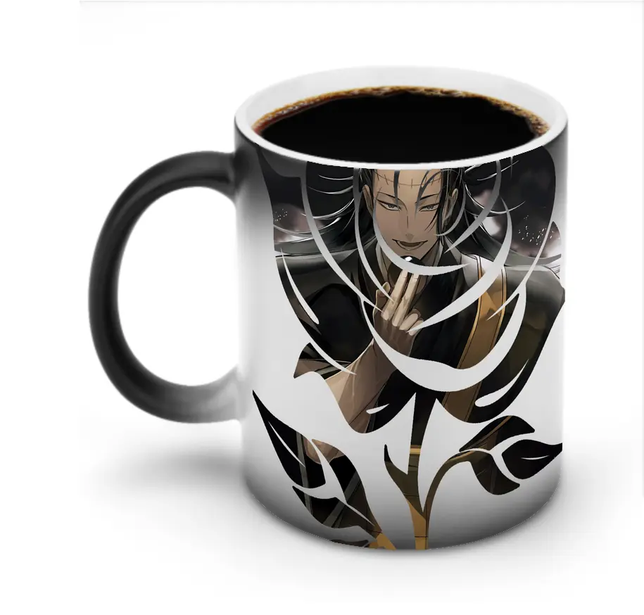呪術廻戦 グッズ,夏油 傑 - 変色マグカップ ・ セラミック ・ 熱転写プリント ・ 耐久性 高品質 ・ ギフト・自宅用 コーヒー お茶