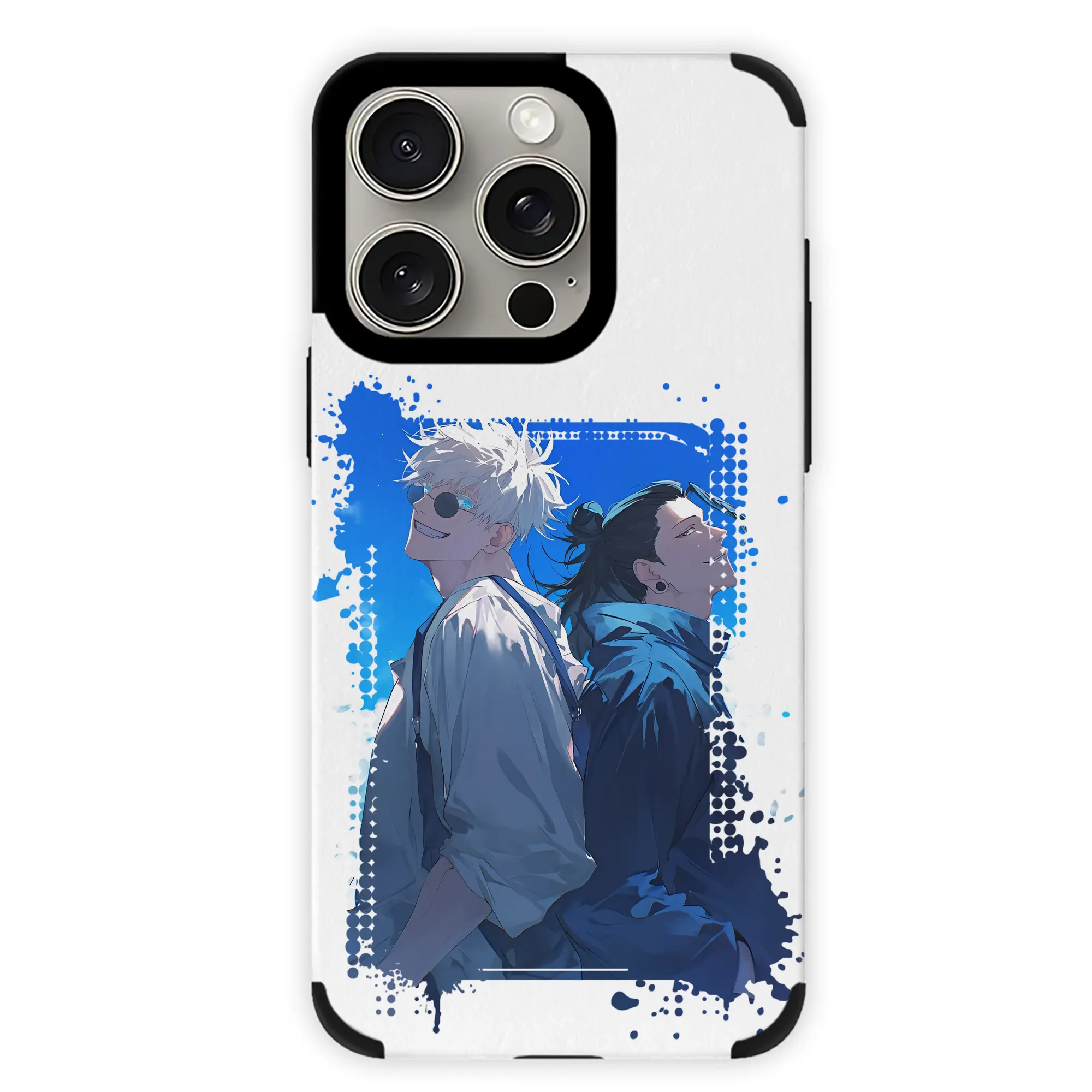 呪術廻戦 グッズ,夏油 傑 - IPhone15ProMax対応 ・ PUレザースマホケース ・ 耐衝撃 ・ 黄変防止 ・ 360度全面保護 ・ 柔らか手触り ・ 3D立体ボタン