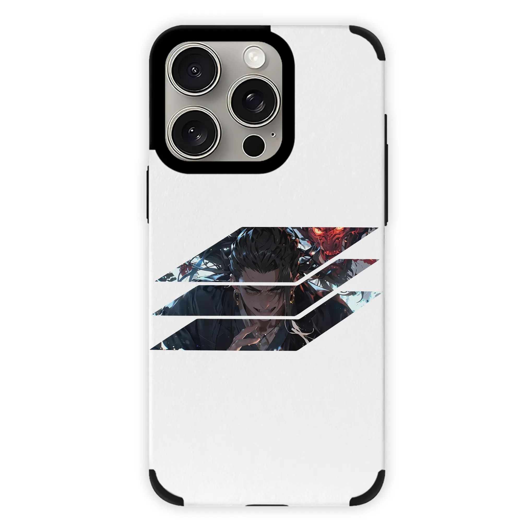 呪術廻戦 グッズ,夏油 傑 - IPhone15ProMax対応 ・ PUレザースマホケース ・ 耐衝撃 ・ 黄変防止 ・ 360度全面保護 ・ 柔らか手触り ・ 3D立体ボタン