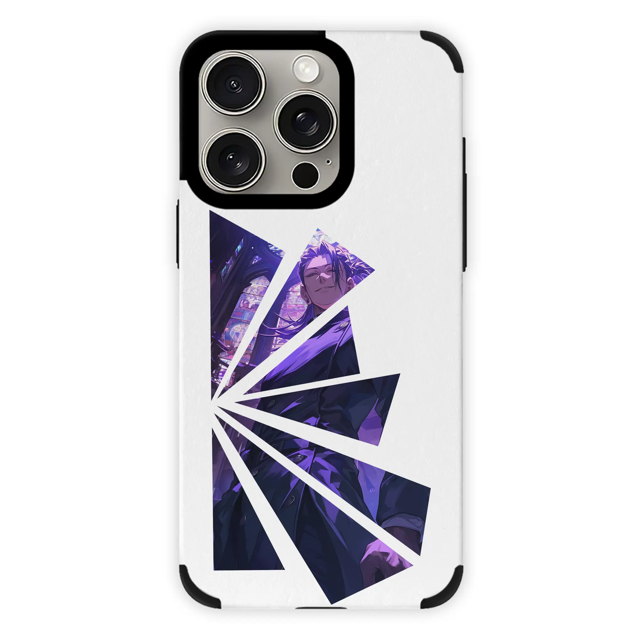 呪術廻戦 グッズ,夏油 傑 - IPhone15ProMax対応 ・ PUレザースマホケース ・ 耐衝撃 ・ 黄変防止 ・ 360度全面保護 ・ 柔らか手触り ・ 3D立体ボタン