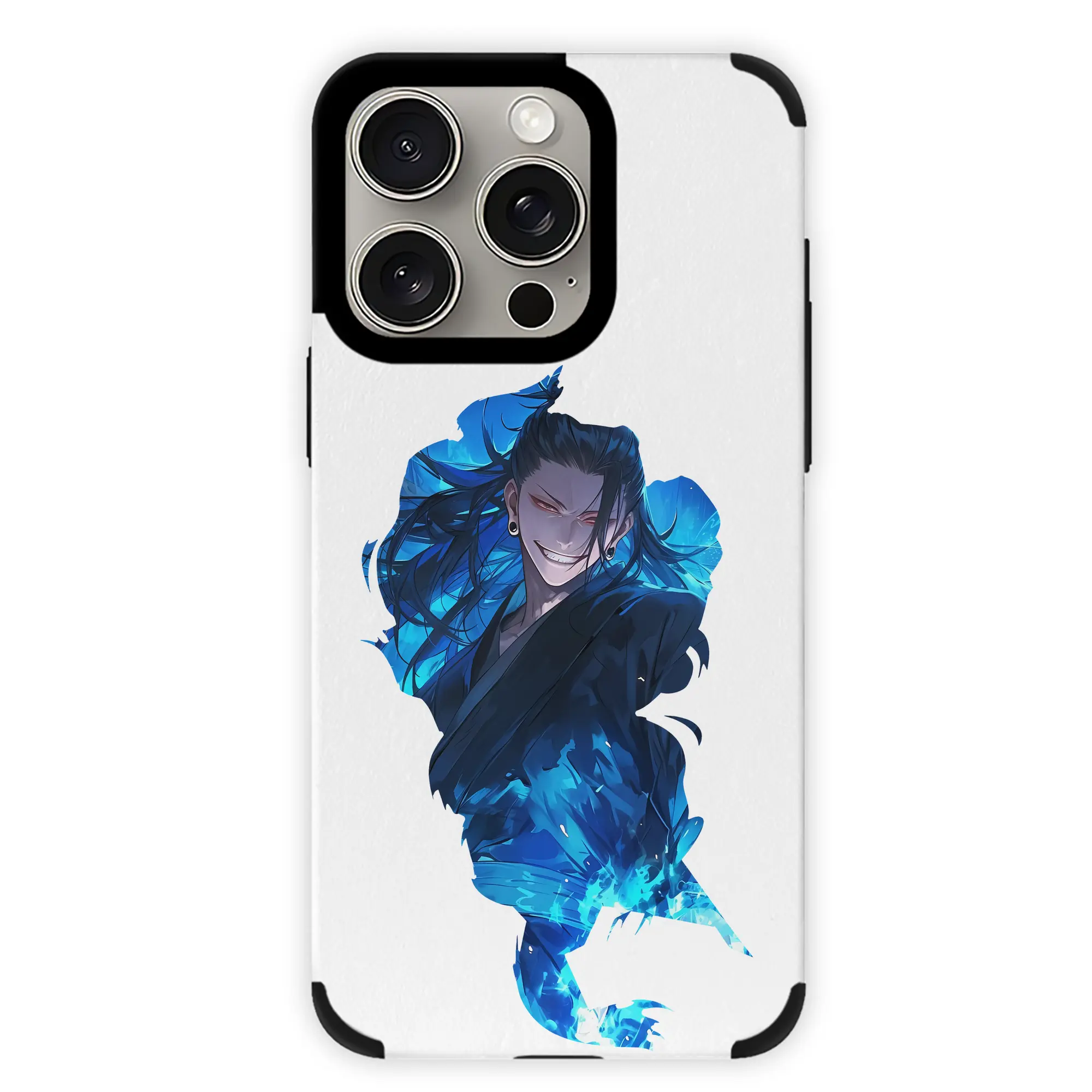 呪術廻戦 グッズ,夏油 傑 - IPhone15ProMax対応 ・ PUレザースマホケース ・ 耐衝撃 ・ 黄変防止 ・ 360度全面保護 ・ 柔らか手触り ・ 3D立体ボタン