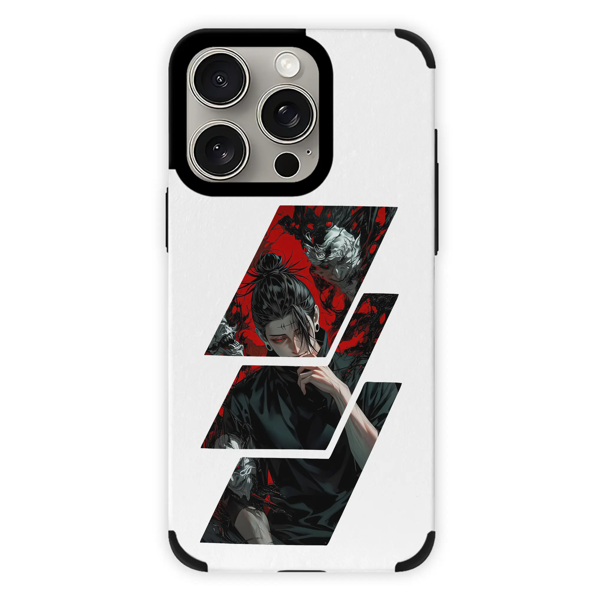 呪術廻戦 グッズ,夏油 傑 - IPhone15ProMax対応 ・ PUレザースマホケース ・ 耐衝撃 ・ 黄変防止 ・ 360度全面保護 ・ 柔らか手触り ・ 3D立体ボタン