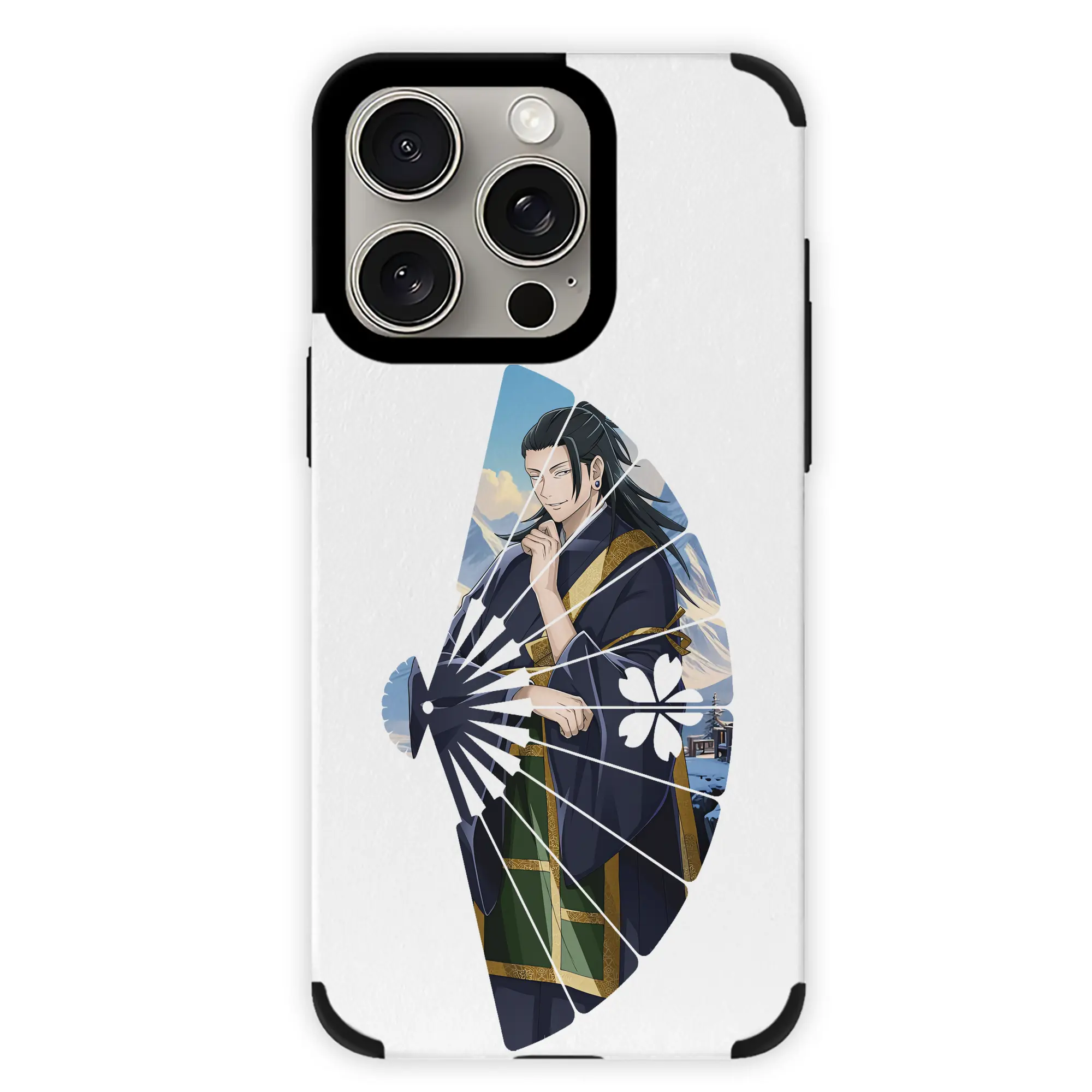 呪術廻戦 グッズ,夏油 傑 - IPhone15ProMax対応 ・ PUレザースマホケース ・ 耐衝撃 ・ 黄変防止 ・ 360度全面保護 ・ 柔らか手触り ・ 3D立体ボタン