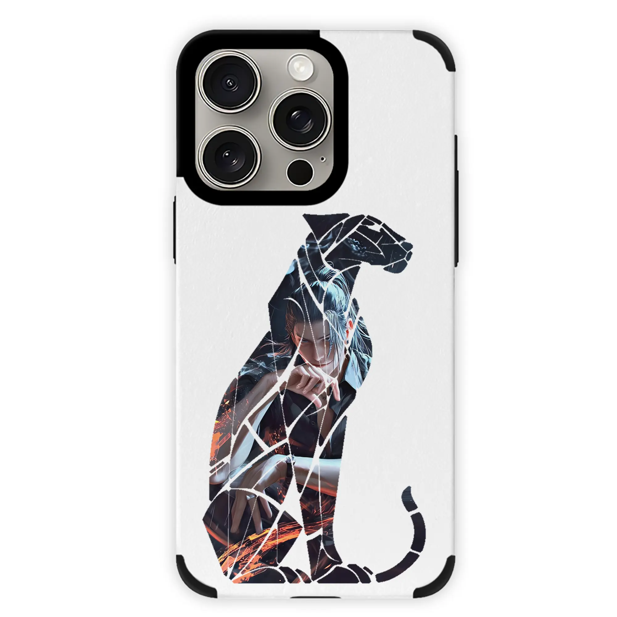 呪術廻戦 グッズ,夏油 傑 - IPhone15ProMax対応 ・ PUレザースマホケース ・ 耐衝撃 ・ 黄変防止 ・ 360度全面保護 ・ 柔らか手触り ・ 3D立体ボタン