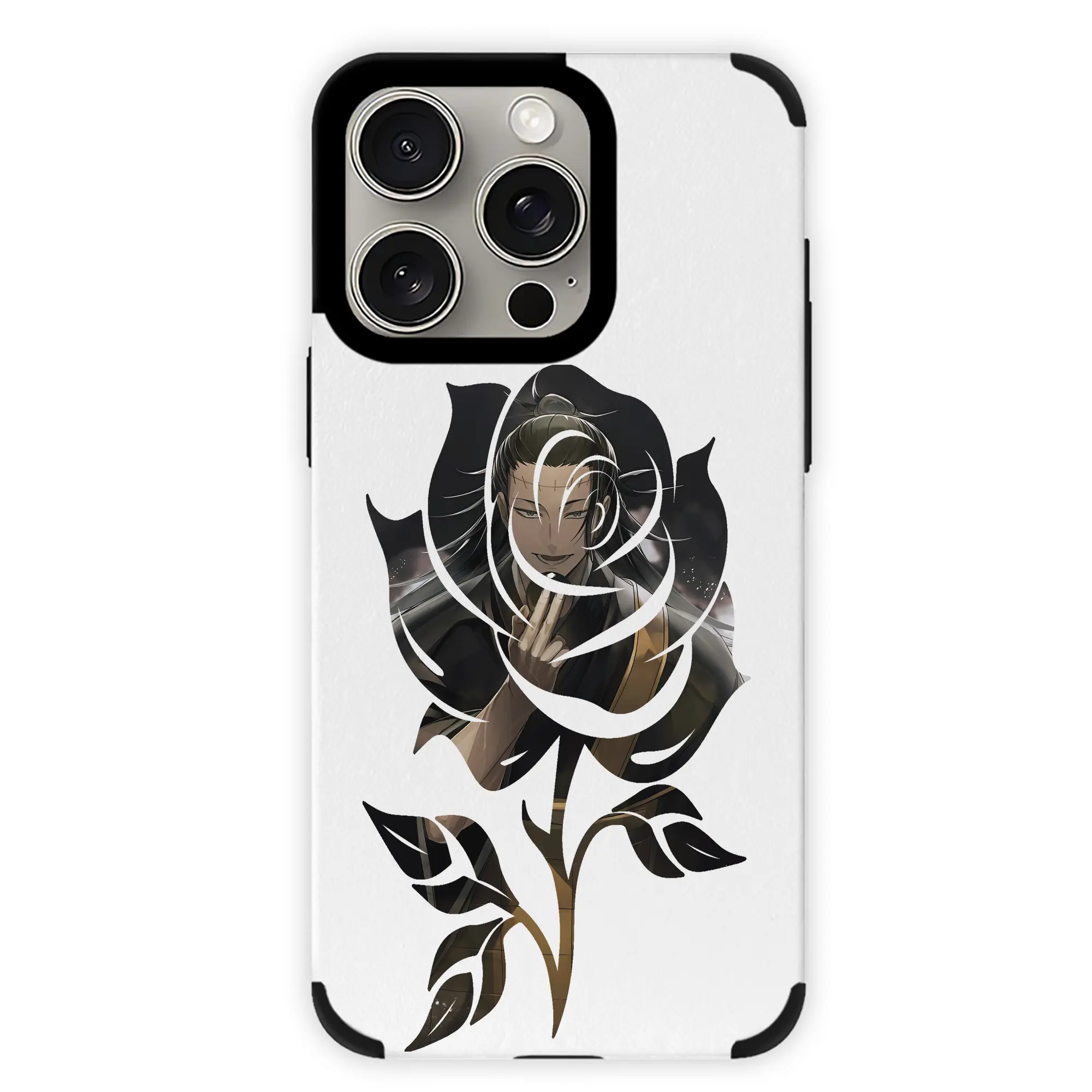 呪術廻戦 グッズ,夏油 傑 - IPhone15ProMax対応 ・ PUレザースマホケース ・ 耐衝撃 ・ 黄変防止 ・ 360度全面保護 ・ 柔らか手触り ・ 3D立体ボタン