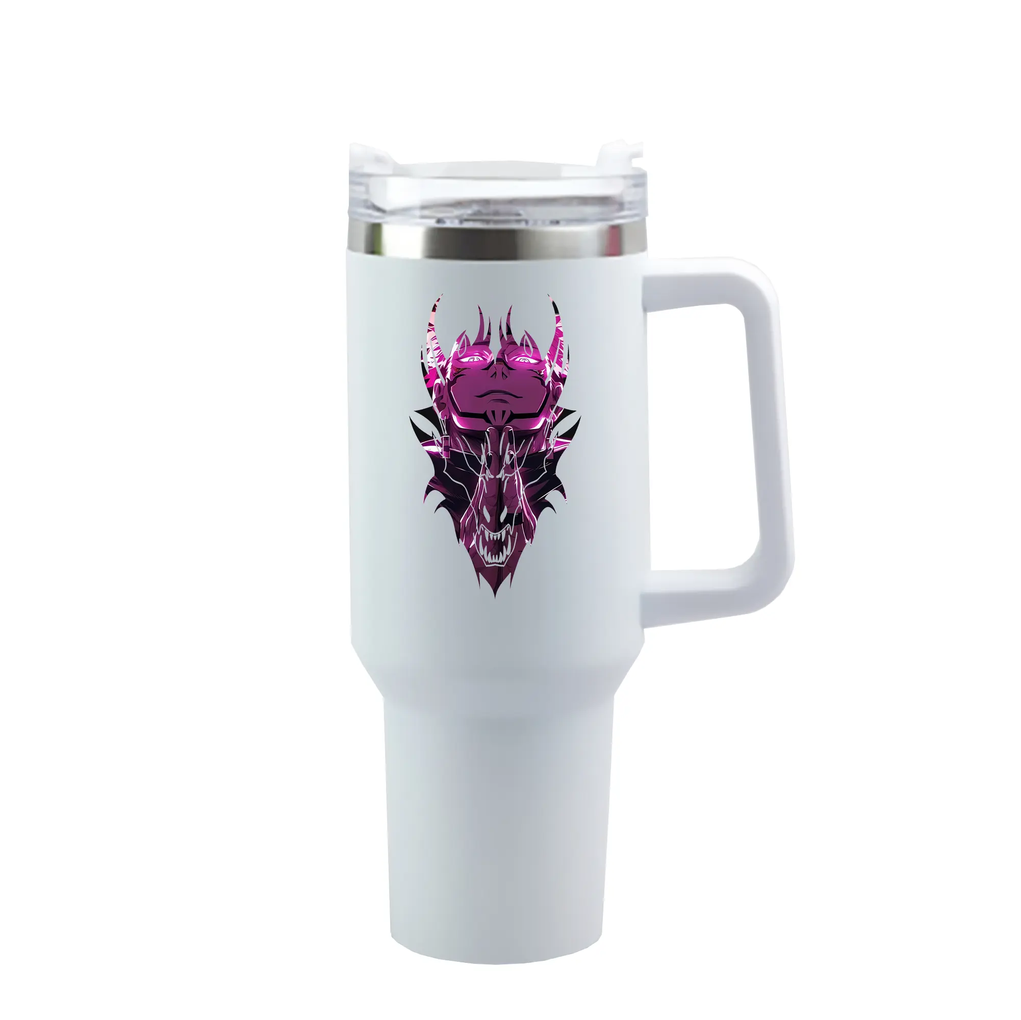 呪術廻戦 グッズ,両面宿儺 - 1200mL 車用タンブラー ・ クリスタルステッカー ・ 304ステンレス 内側 ・ 201ステンレス 外側 ・ 保温 保冷 ・ ハンドル＆ストロー付き ・ 通勤 ドライブ アウトドア用