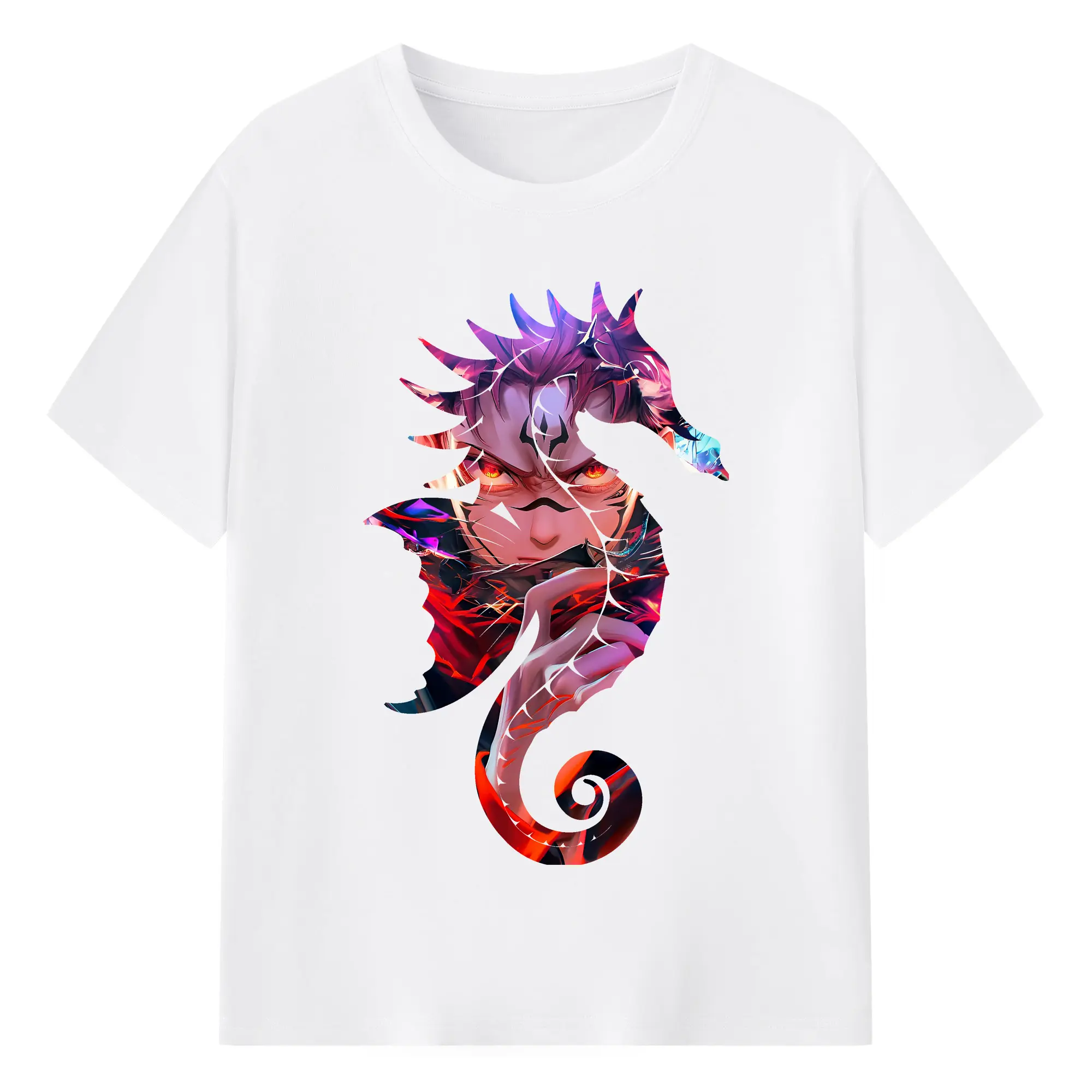 呪術廻戦 グッズ,両面宿儺 - 綿100％ 半袖Tシャツ ・ フロントプリント ・ 快適 通気性 ・ 日常使い 散歩 スポーツ用