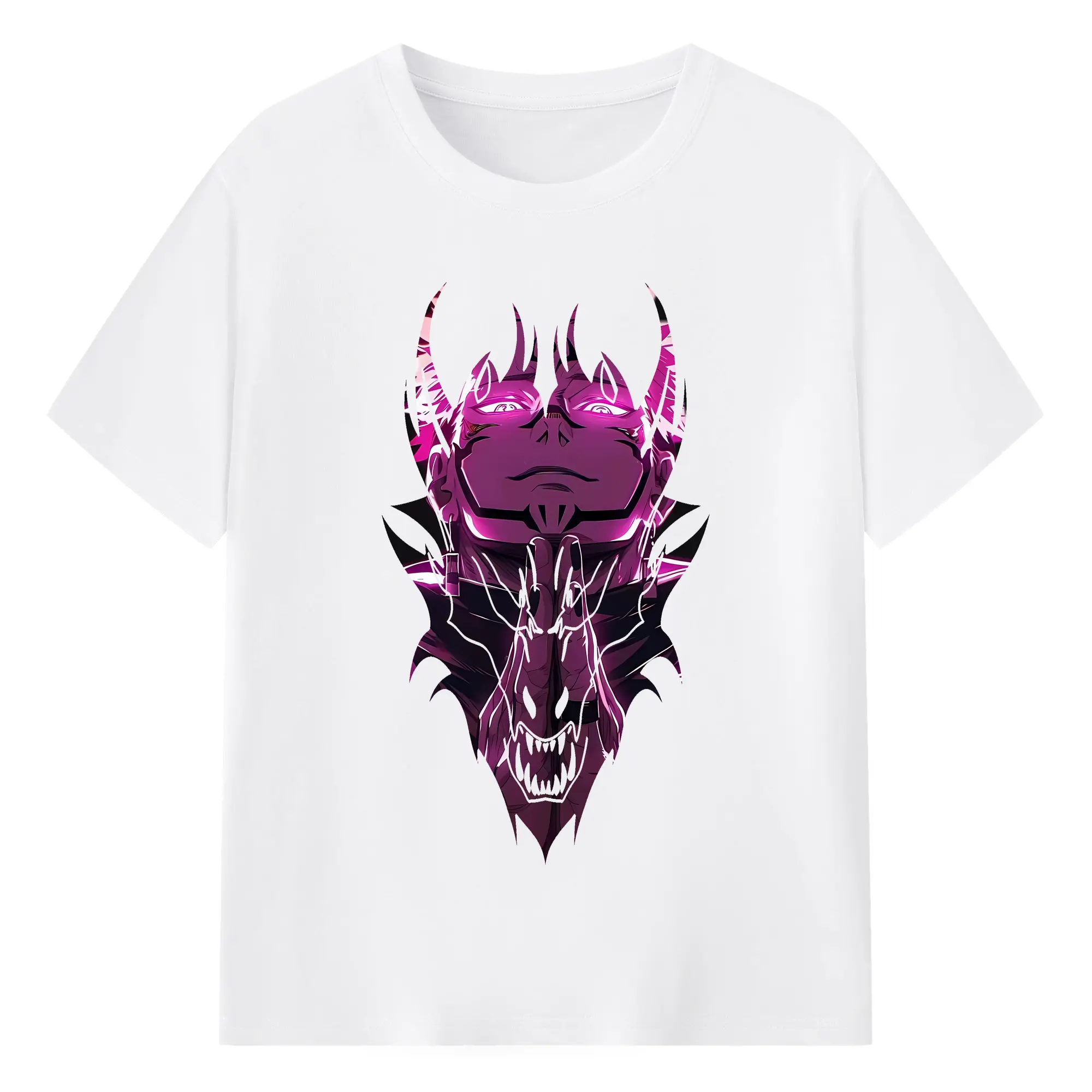 呪術廻戦 グッズ,両面宿儺 - 綿100％ 半袖Tシャツ ・ フロントプリント ・ 快適 通気性 ・ 日常使い 散歩 スポーツ用