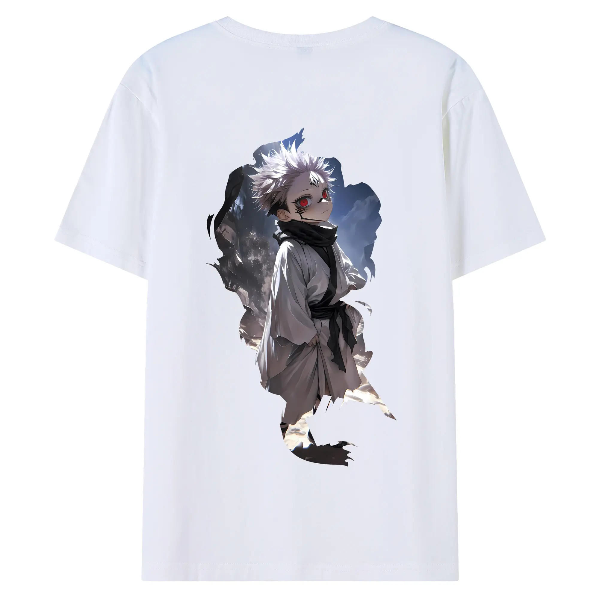 呪術廻戦 グッズ,両面宿儺 - 綿100％ 半袖Tシャツ ・ バックプリント ・ 快適 通気性 ・ 日常使い 散歩 スポーツ用