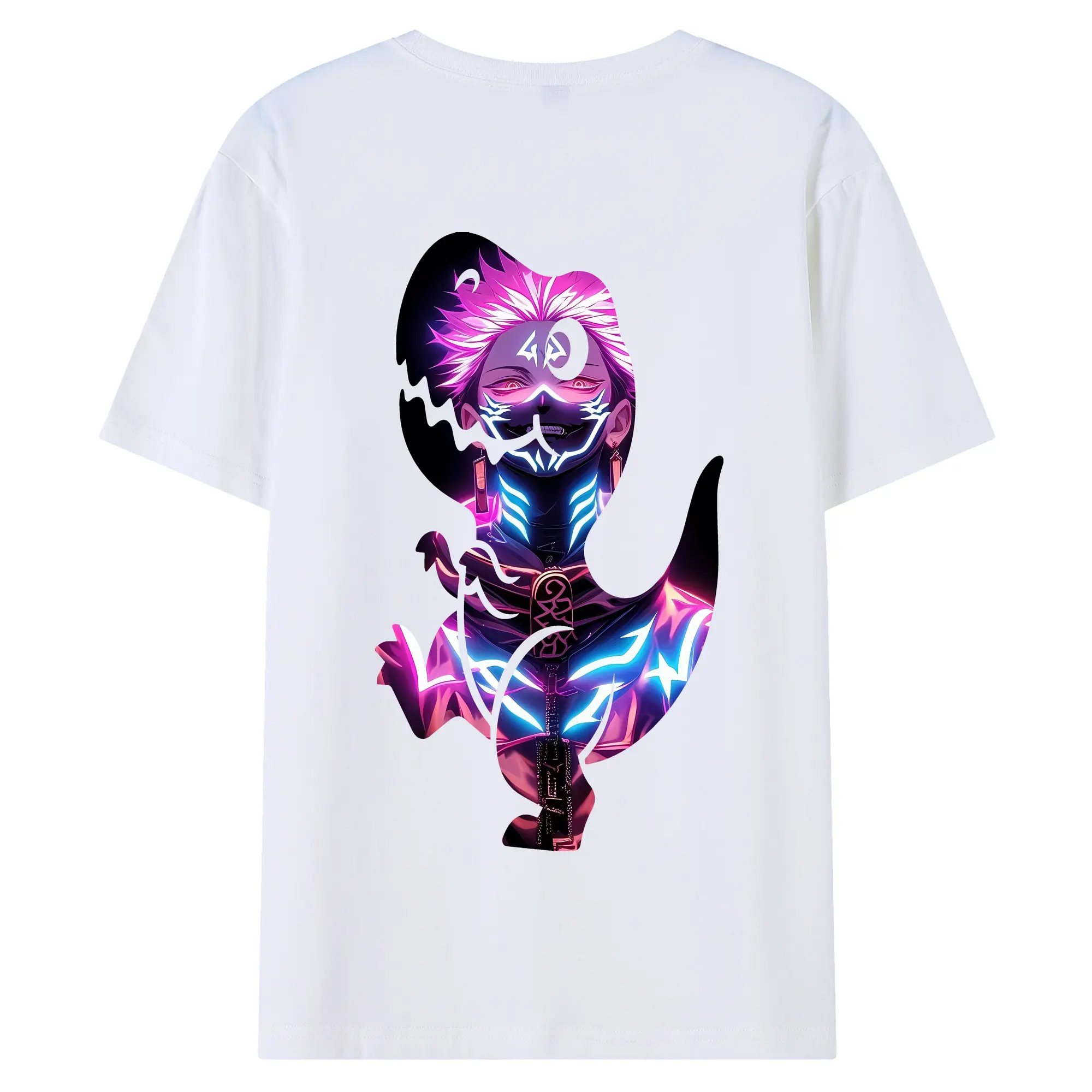 呪術廻戦 グッズ,両面宿儺 - 綿100％ 半袖Tシャツ ・ バックプリント ・ 快適 通気性 ・ 日常使い 散歩 スポーツ用