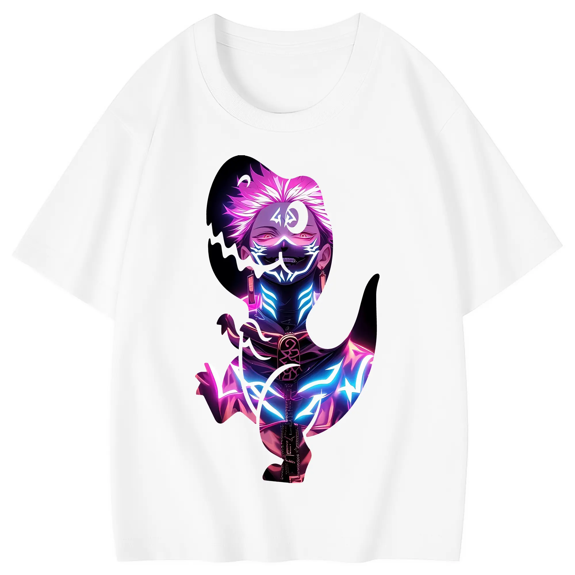 呪術廻戦 グッズ,両面宿儺 - 綿100％ キッズTシャツ ・ フロントプリント ・ 快適 通気性 ・ スポーツ カジュアル 散歩用