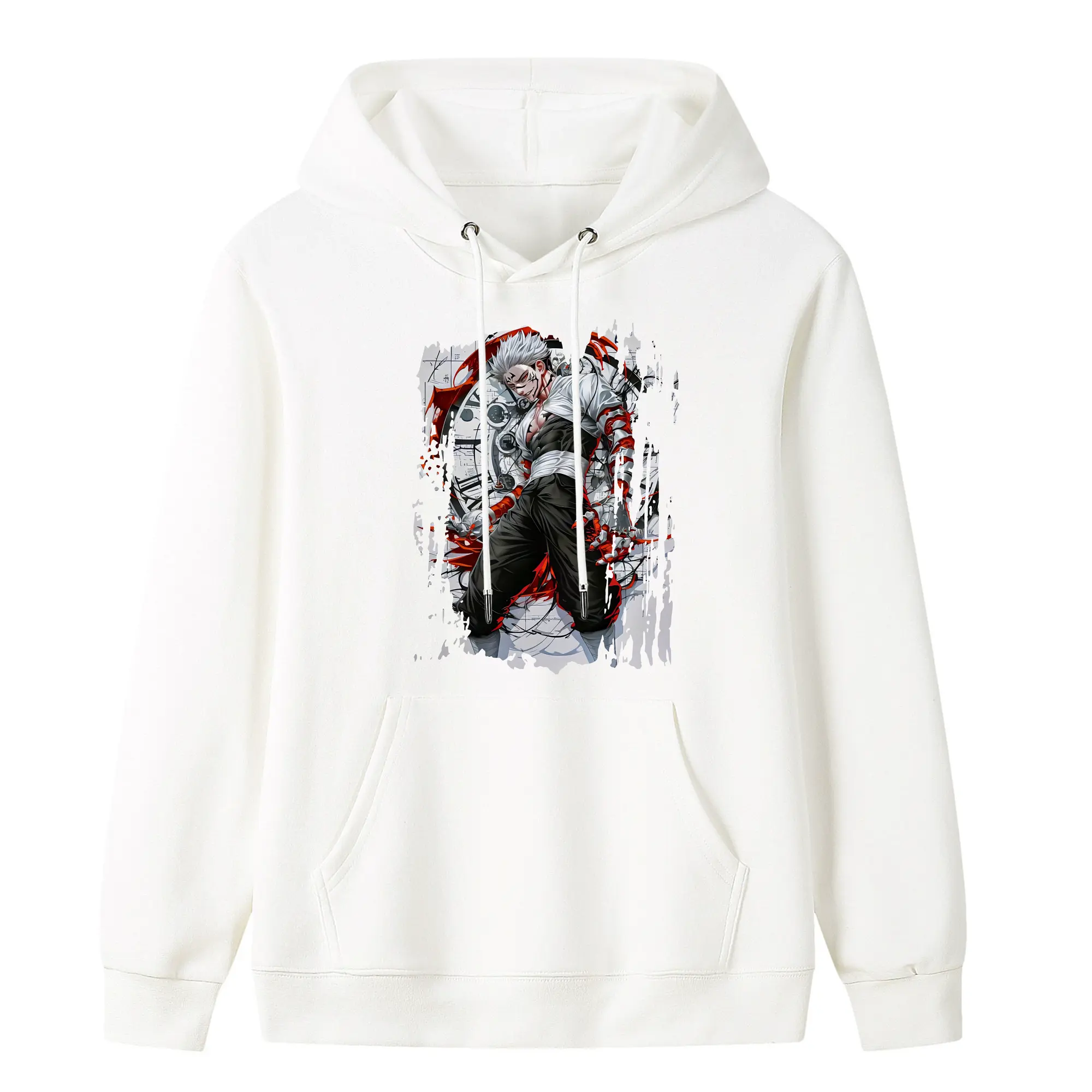 呪術廻戦 グッズ,両面宿儺 - キッズ フード付きパーカー ・ フロントプリント ・ ポリエステル100％ ・ 快適 通学 スポーツ 日常使い お散歩用