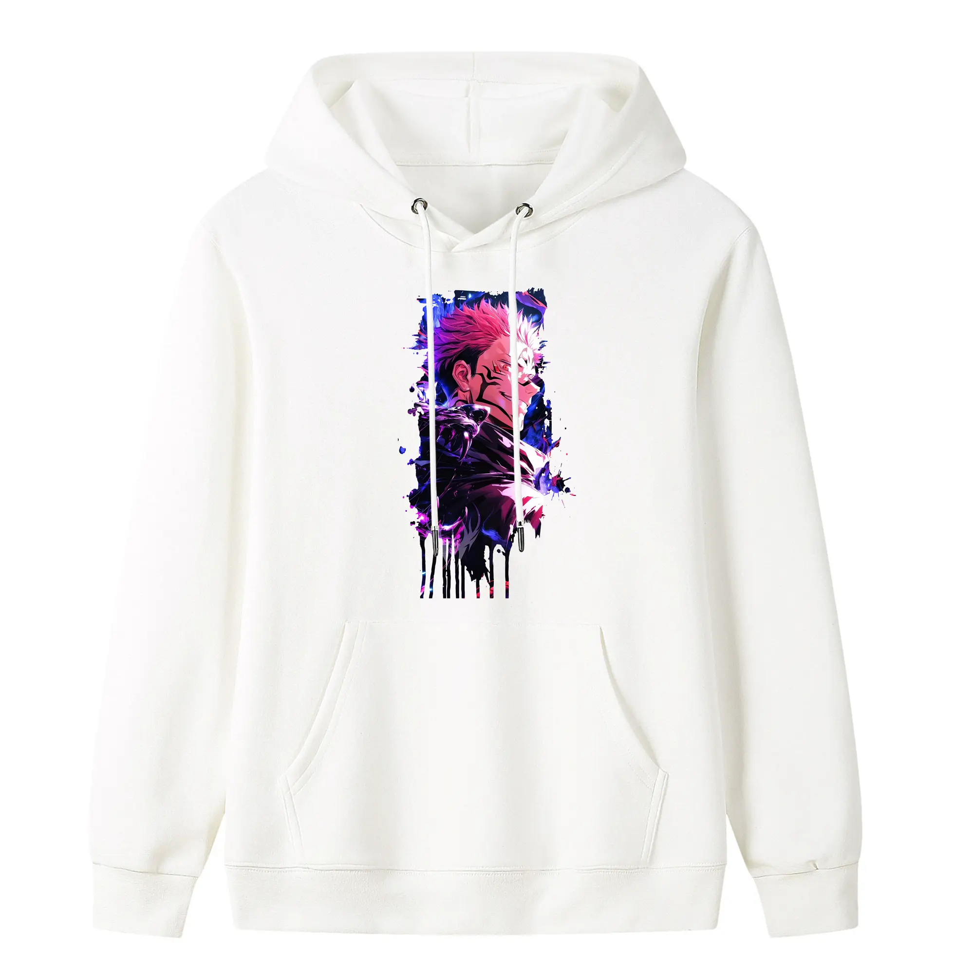 呪術廻戦 グッズ,両面宿儺 - キッズ フード付きパーカー ・ フロントプリント ・ ポリエステル100％ ・ 快適 通学 スポーツ 日常使い お散歩用