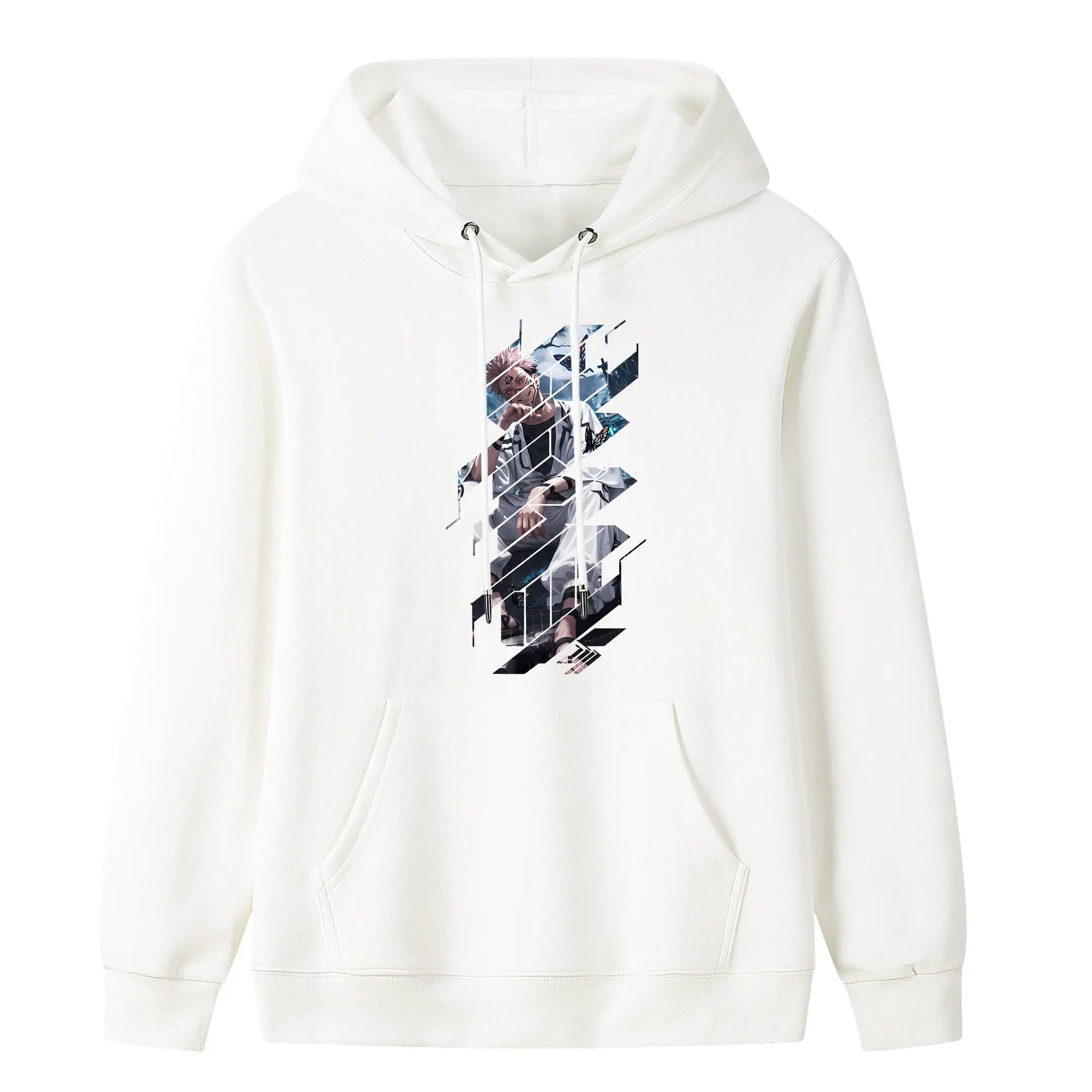 呪術廻戦 グッズ,両面宿儺 - キッズ フード付きパーカー ・ フロントプリント ・ ポリエステル100％ ・ 快適 通学 スポーツ 日常使い お散歩用