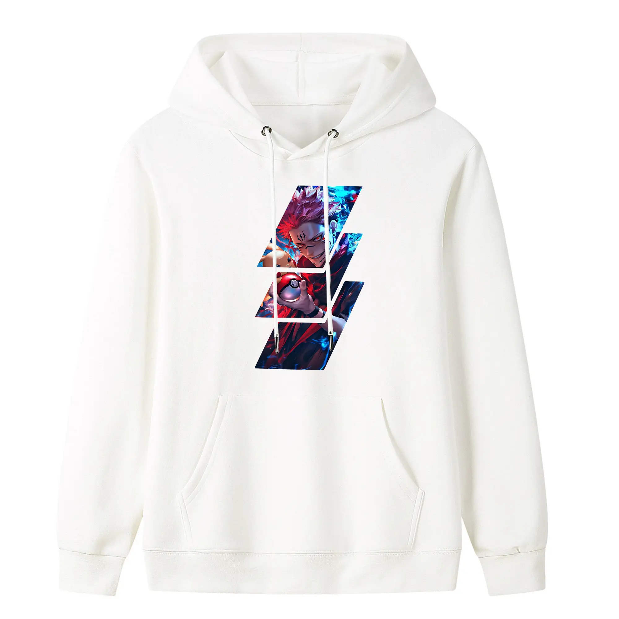 呪術廻戦 グッズ,両面宿儺 - キッズ フード付きパーカー ・ フロントプリント ・ ポリエステル100％ ・ 快適 通学 スポーツ 日常使い お散歩用