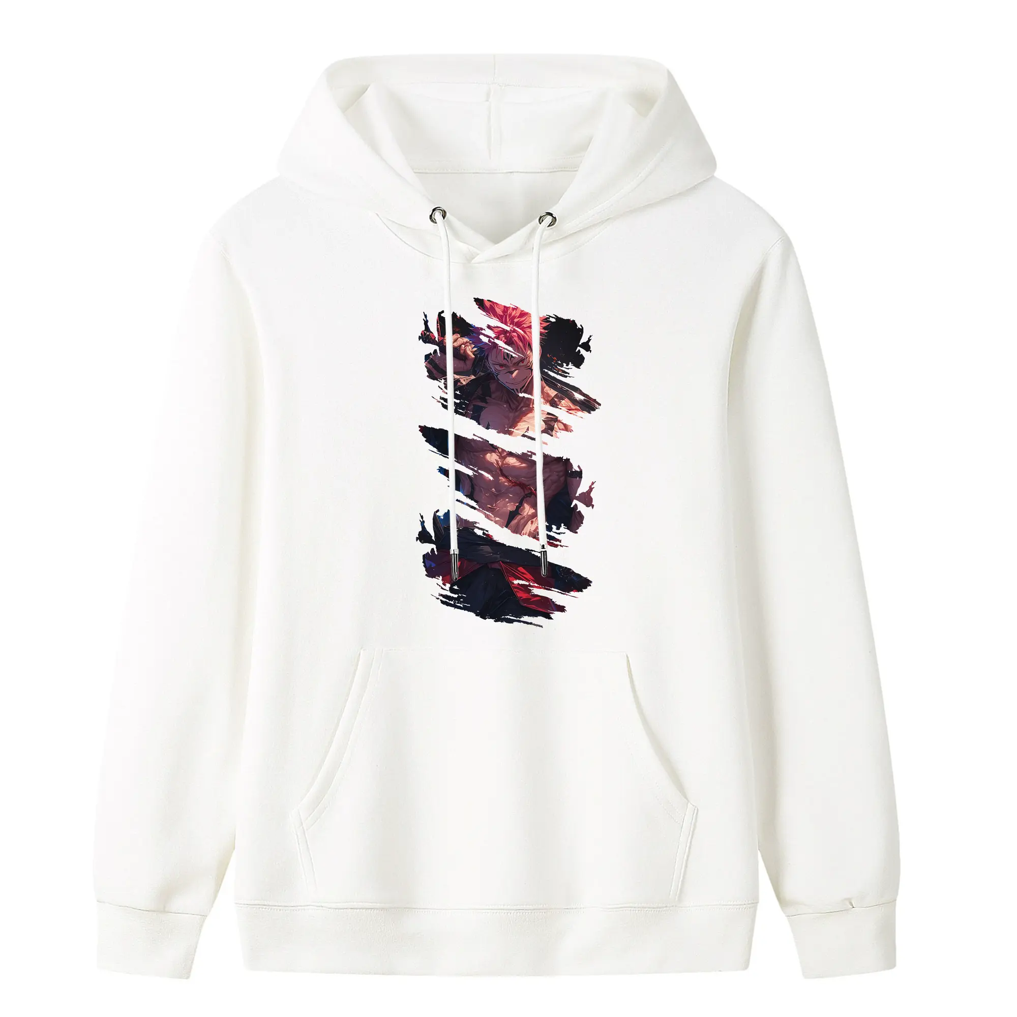 呪術廻戦 グッズ,両面宿儺 - キッズ フード付きパーカー ・ フロントプリント ・ ポリエステル100％ ・ 快適 通学 スポーツ 日常使い お散歩用