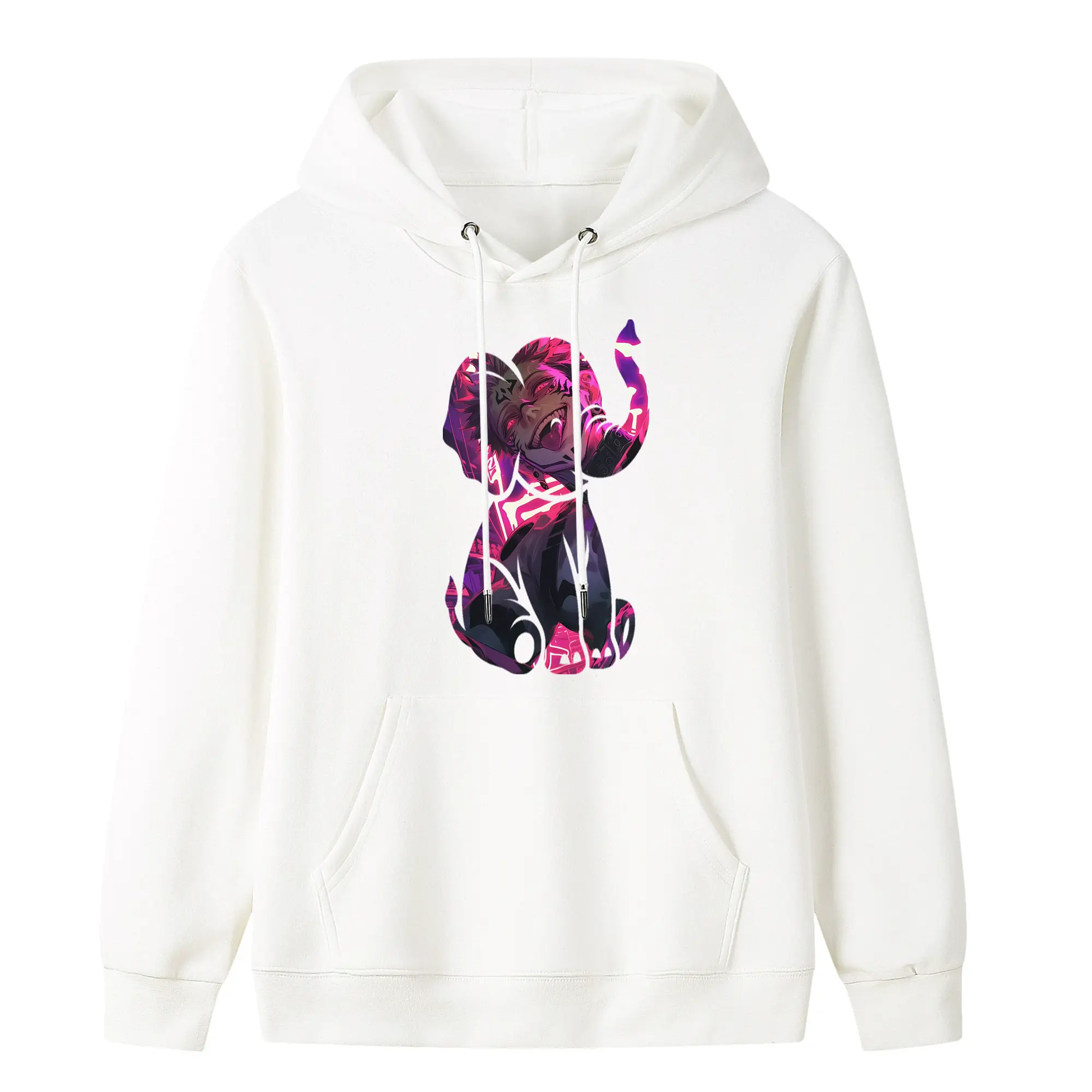 呪術廻戦 グッズ,両面宿儺 - キッズ フード付きパーカー ・ フロントプリント ・ ポリエステル100％ ・ 快適 通学 スポーツ 日常使い お散歩用