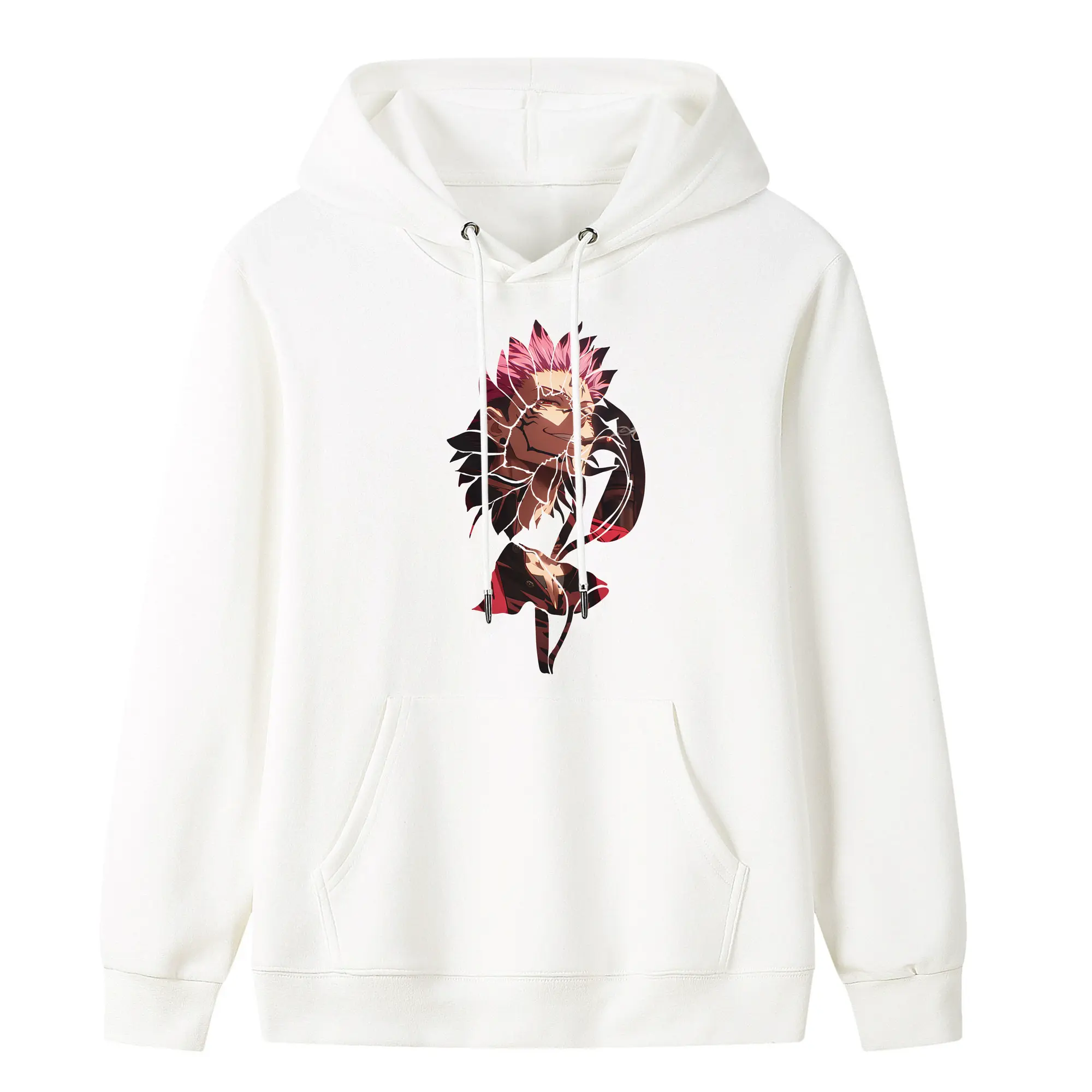 呪術廻戦 グッズ,両面宿儺 - キッズ フード付きパーカー ・ フロントプリント ・ ポリエステル100％ ・ 快適 通学 スポーツ 日常使い お散歩用