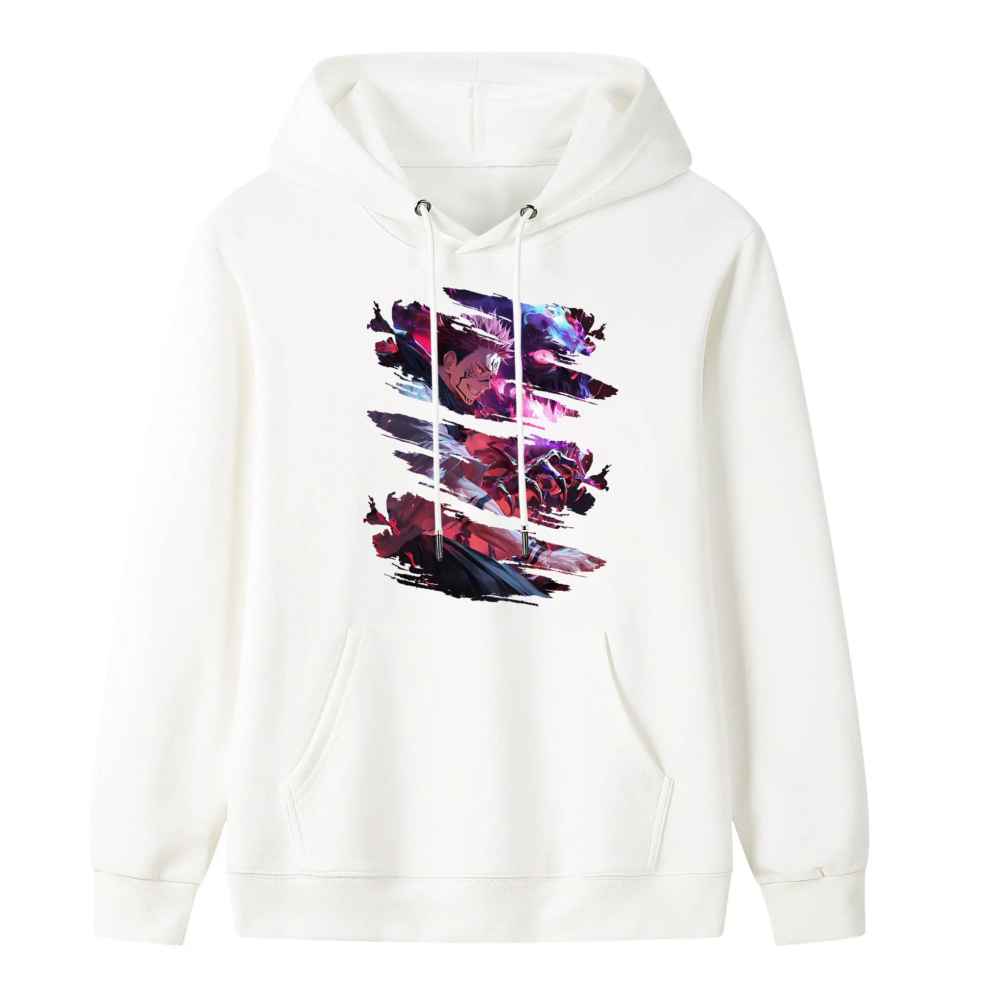 呪術廻戦 グッズ,両面宿儺 - キッズ フード付きパーカー ・ フロントプリント ・ ポリエステル100％ ・ 快適 通学 スポーツ 日常使い お散歩用