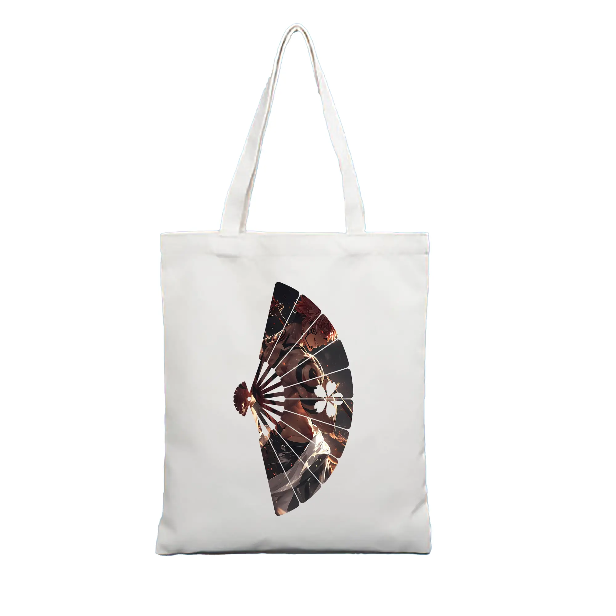 呪術廻戦 グッズ,両面宿儺 - 縦型キャンバス手提げバッグ（トートバッグ） ・ キャンバス素材 ・ ショッピング用 ・ 軽量 丈夫 お手入れ簡単