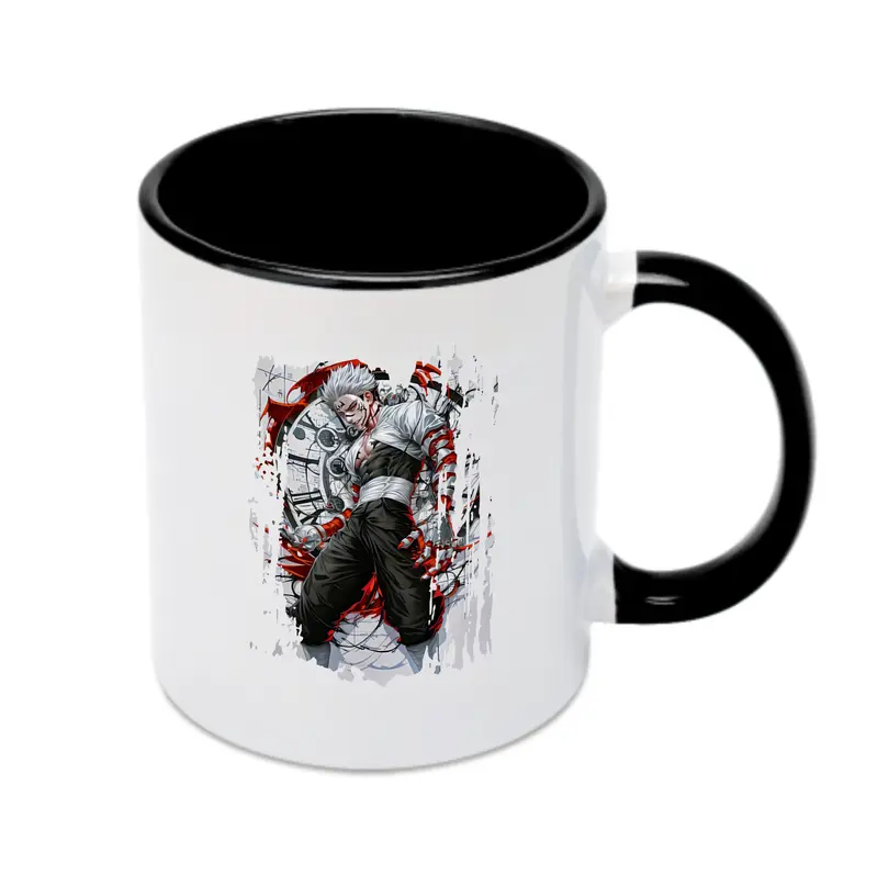 呪術廻戦 グッズ,両面宿儺 - カラフルマグカップ ・ 陶器 ・ 熱転写プリント ・ 鮮やかデザイン ・ 耐久性 高品質 ・ コーヒー お茶 ギフト用