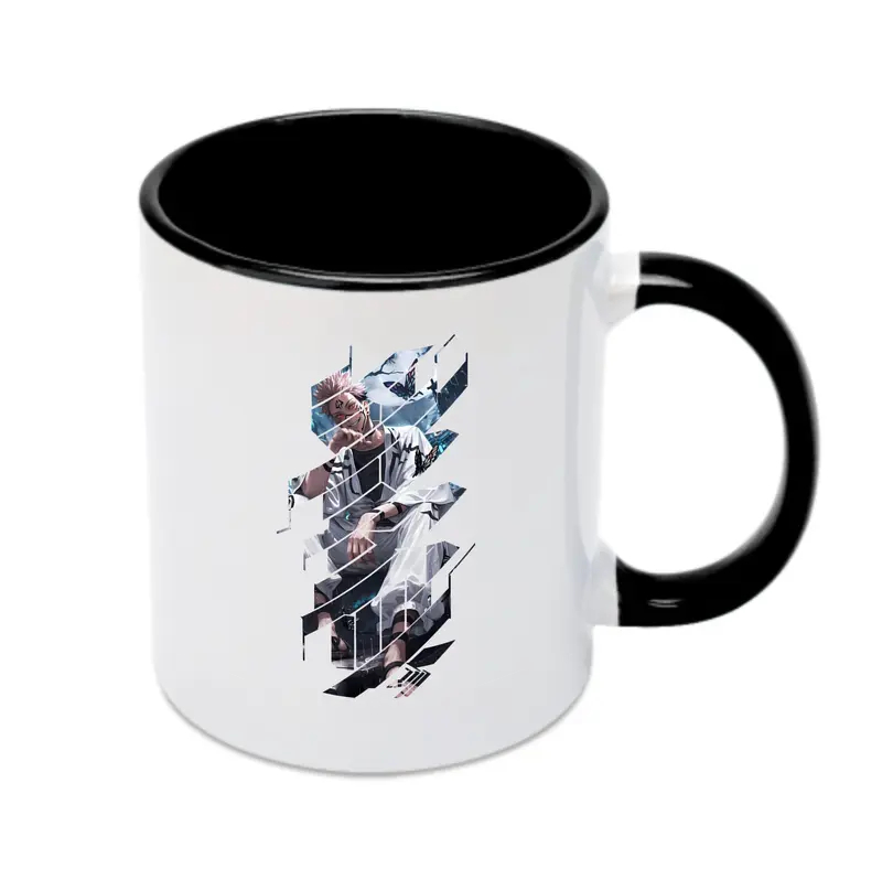 呪術廻戦 グッズ,両面宿儺 - カラフルマグカップ ・ 陶器 ・ 熱転写プリント ・ 鮮やかデザイン ・ 耐久性 高品質 ・ コーヒー お茶 ギフト用