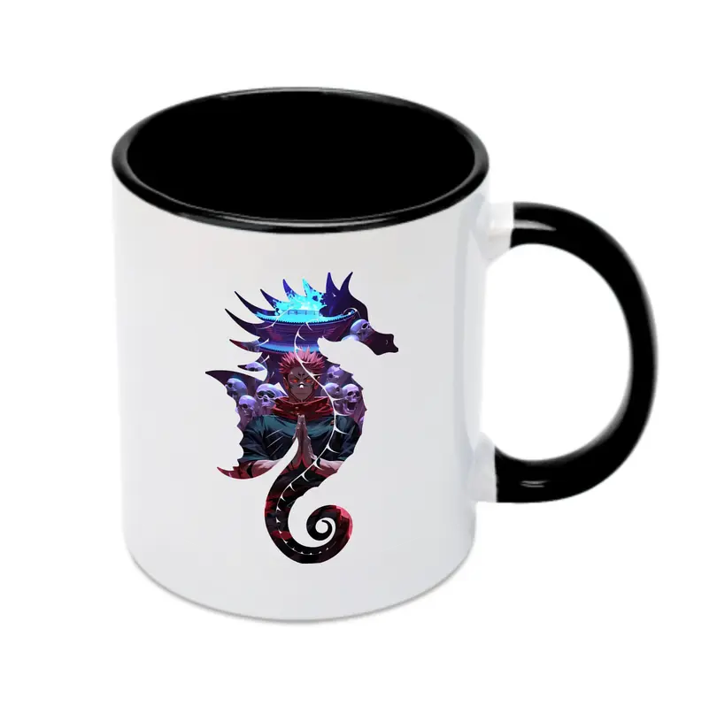 呪術廻戦 グッズ,両面宿儺 - カラフルマグカップ ・ 陶器 ・ 熱転写プリント ・ 鮮やかデザイン ・ 耐久性 高品質 ・ コーヒー お茶 ギフト用