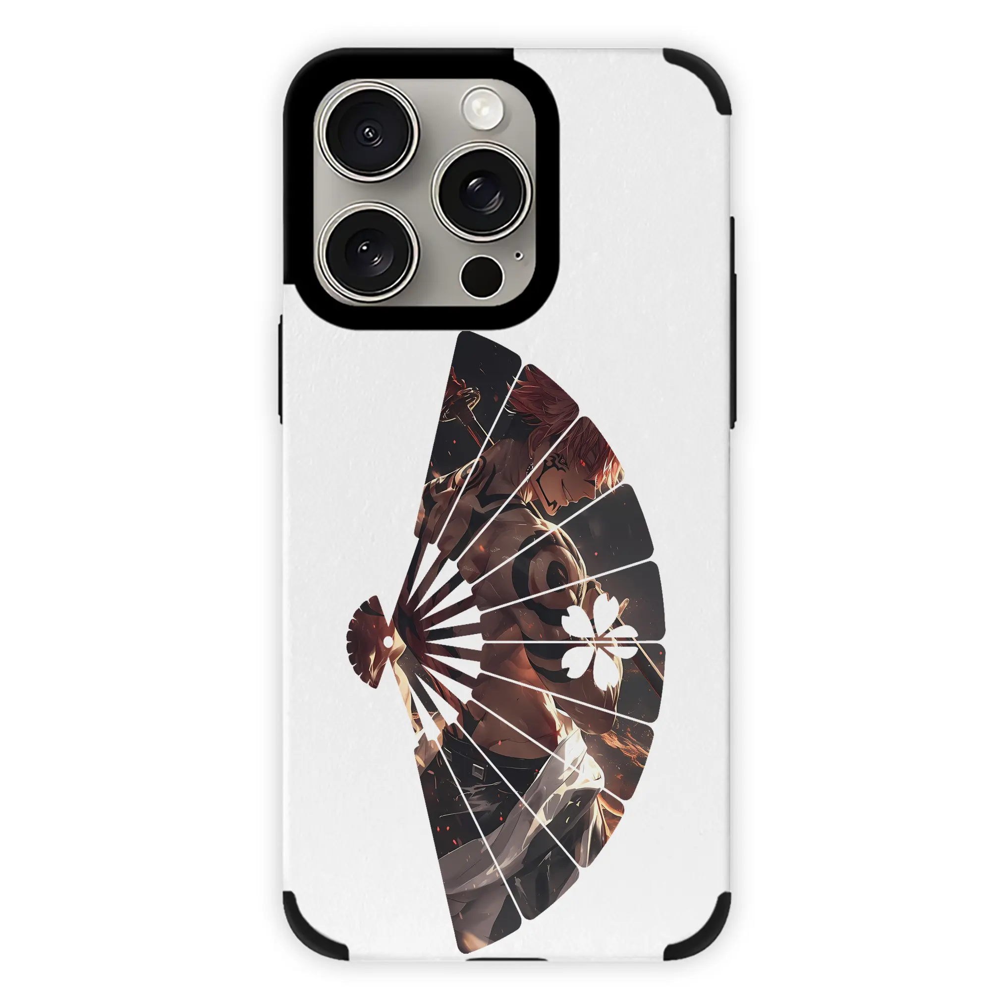 呪術廻戦 グッズ,両面宿儺 - IPhone15ProMax対応 ・ PUレザースマホケース ・ 耐衝撃 ・ 黄変防止 ・ 360度全面保護 ・ 柔らか手触り ・ 3D立体ボタン