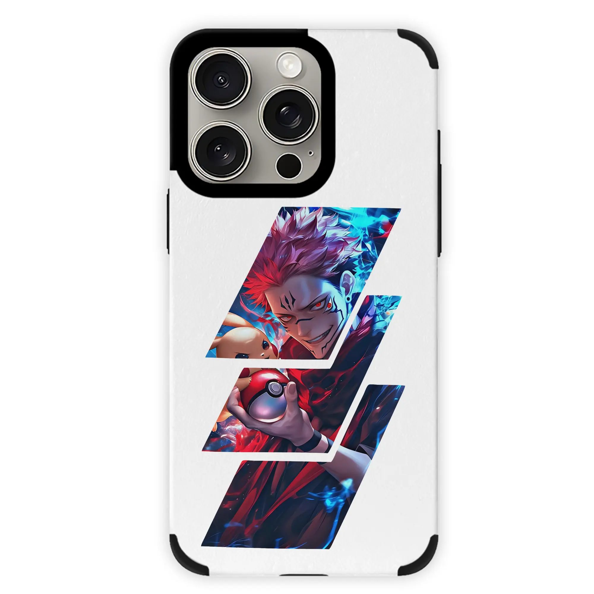 呪術廻戦 グッズ,両面宿儺 - IPhone15ProMax対応 ・ PUレザースマホケース ・ 耐衝撃 ・ 黄変防止 ・ 360度全面保護 ・ 柔らか手触り ・ 3D立体ボタン