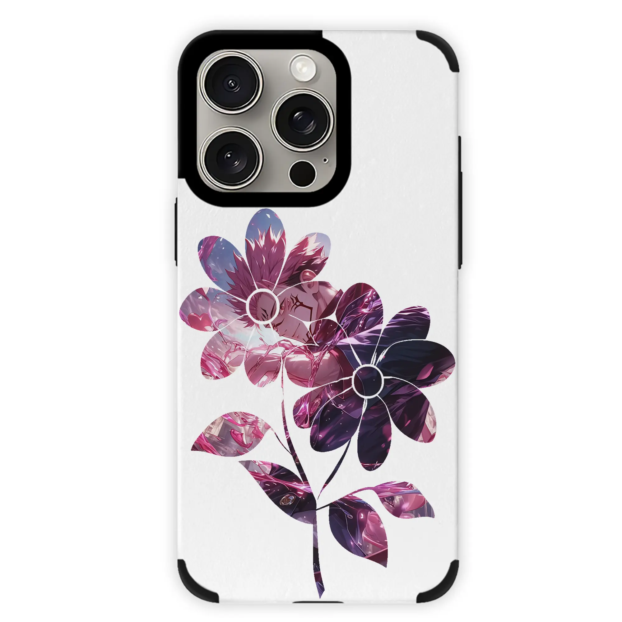 呪術廻戦 グッズ,両面宿儺 - IPhone15ProMax対応 ・ PUレザースマホケース ・ 耐衝撃 ・ 黄変防止 ・ 360度全面保護 ・ 柔らか手触り ・ 3D立体ボタン