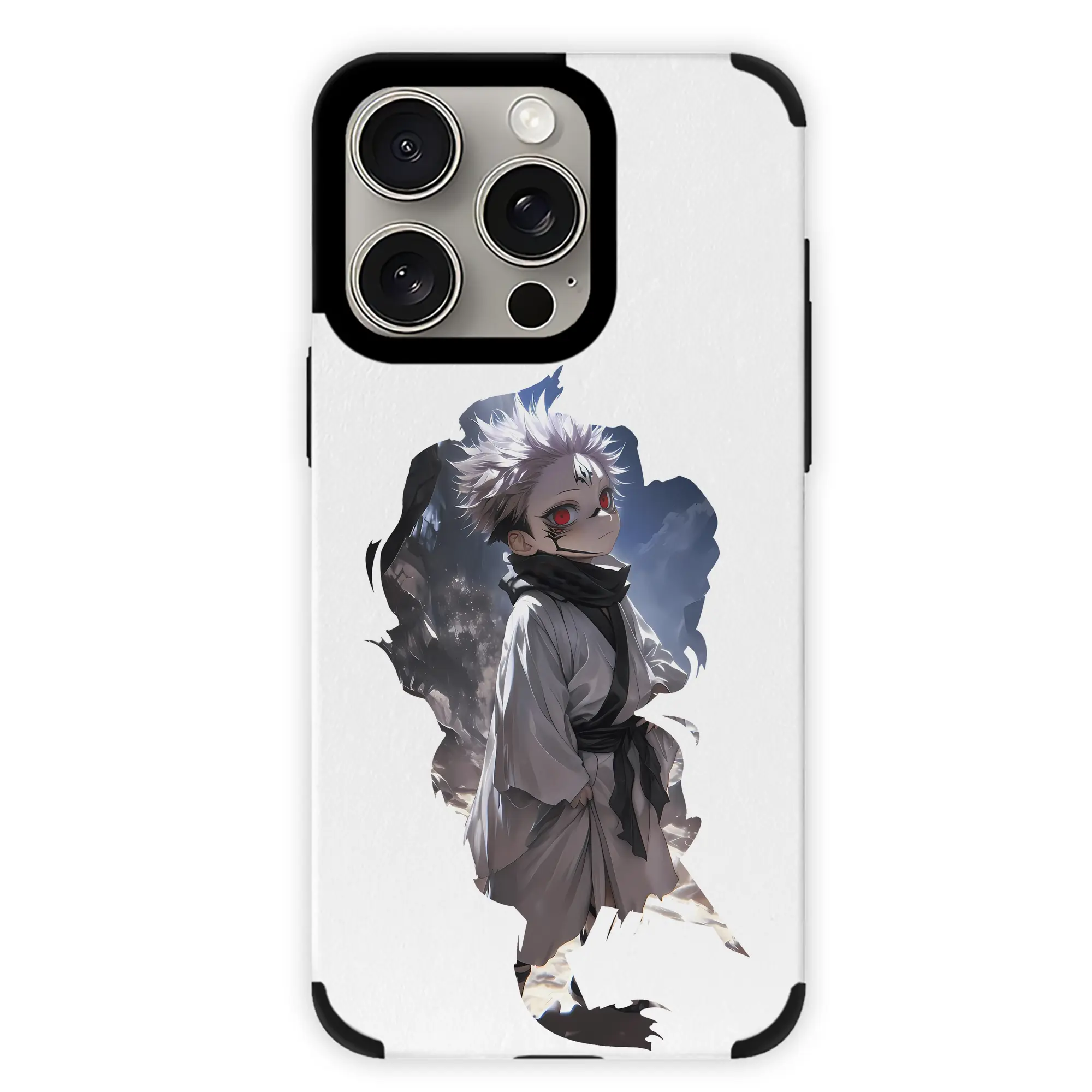 呪術廻戦 グッズ,両面宿儺 - IPhone15ProMax対応 ・ PUレザースマホケース ・ 耐衝撃 ・ 黄変防止 ・ 360度全面保護 ・ 柔らか手触り ・ 3D立体ボタン