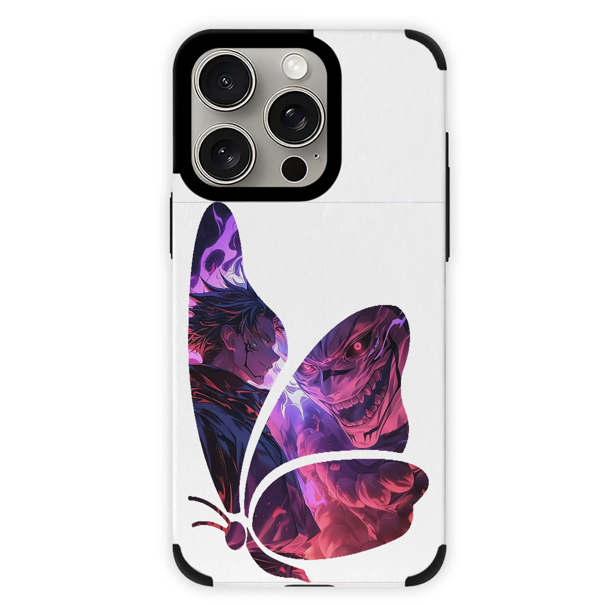 呪術廻戦 グッズ,両面宿儺 - IPhone15ProMax対応 ・ PUレザースマホケース ・ 耐衝撃 ・ 黄変防止 ・ 360度全面保護 ・ 柔らか手触り ・ 3D立体ボタン