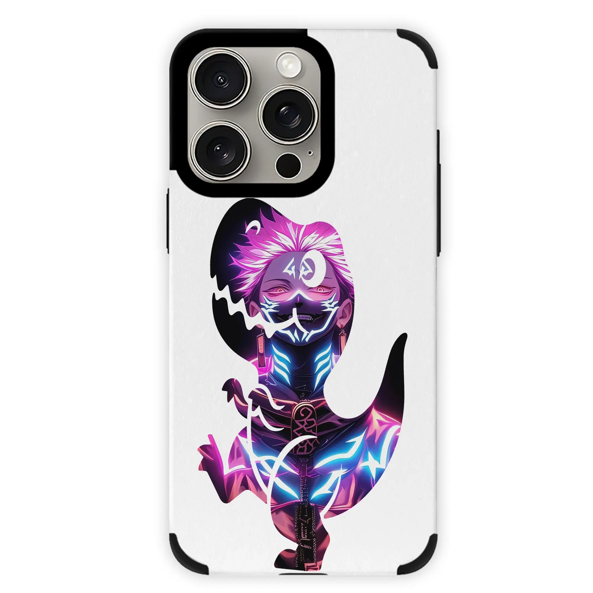 呪術廻戦 グッズ,両面宿儺 - IPhone15ProMax対応 ・ PUレザースマホケース ・ 耐衝撃 ・ 黄変防止 ・ 360度全面保護 ・ 柔らか手触り ・ 3D立体ボタン