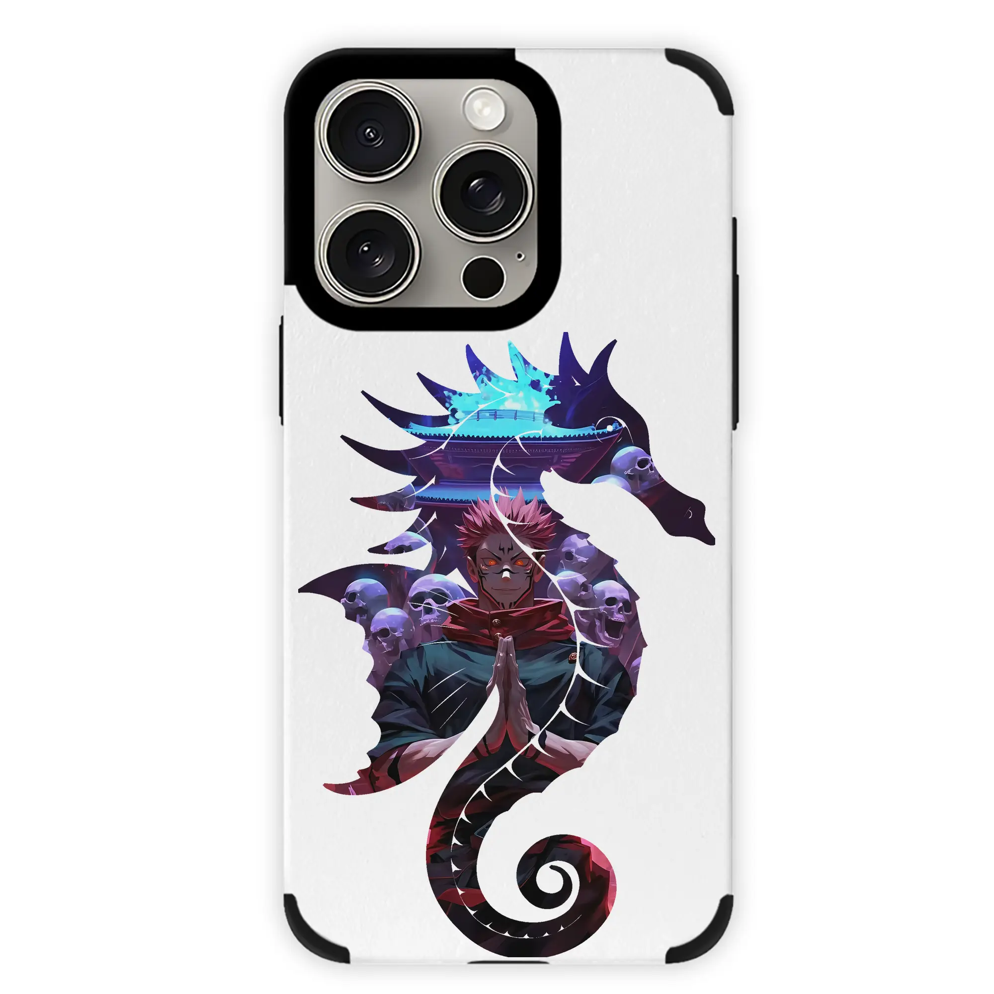 呪術廻戦 グッズ,両面宿儺 - IPhone15ProMax対応 ・ PUレザースマホケース ・ 耐衝撃 ・ 黄変防止 ・ 360度全面保護 ・ 柔らか手触り ・ 3D立体ボタン