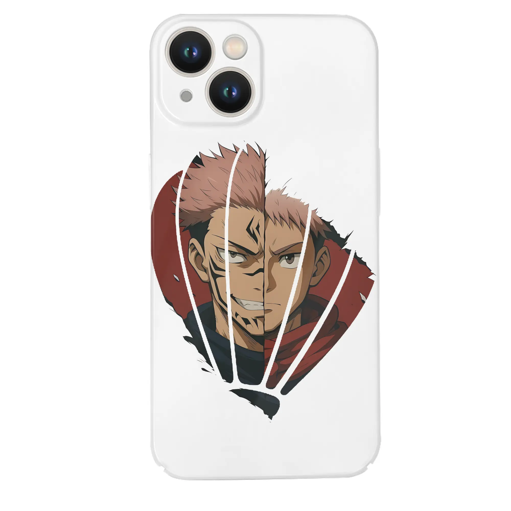 呪術廻戦 グッズ,両面宿儺 - IPhone 14シリーズ対応 ・ ハードケース ・ 衝撃吸収 ・ 360度密着 ・ カメラ保護 ・ 高品質プラスチック ・ 快適操作