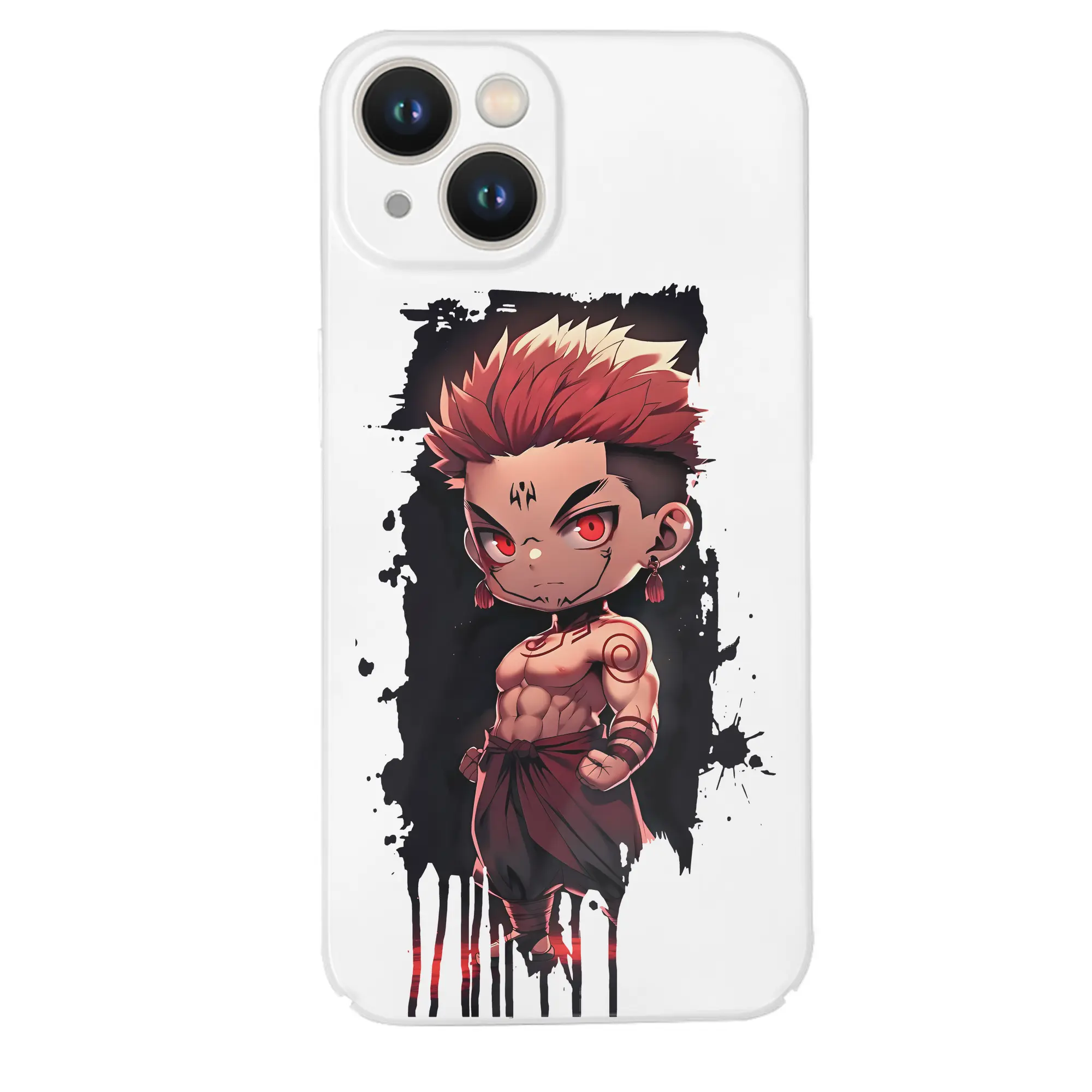 呪術廻戦 グッズ,両面宿儺 - IPhone 14シリーズ対応 ・ ハードケース ・ 衝撃吸収 ・ 360度密着 ・ カメラ保護 ・ 高品質プラスチック ・ 快適操作