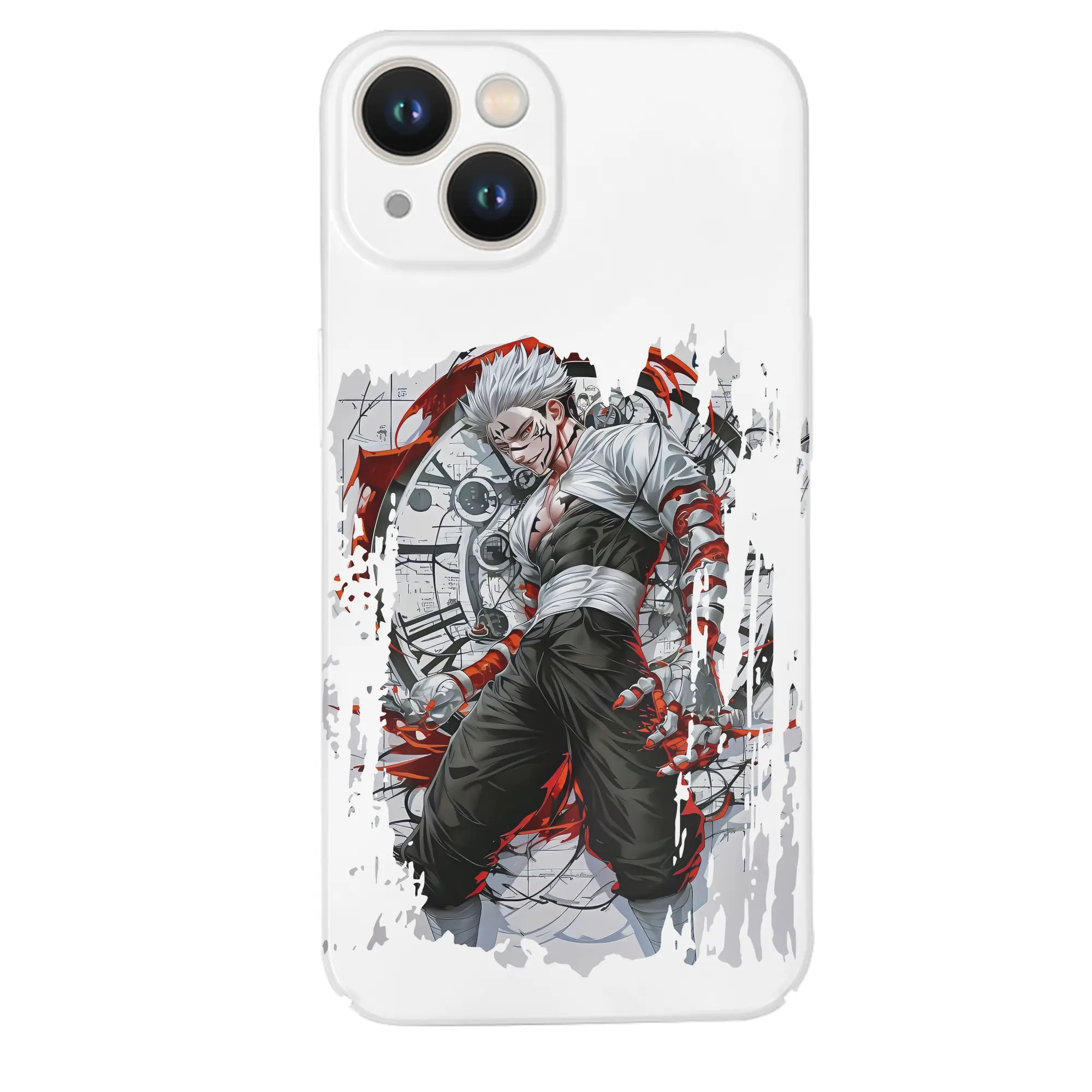 呪術廻戦 グッズ,両面宿儺 - IPhone 14シリーズ対応 ・ ハードケース ・ 衝撃吸収 ・ 360度密着 ・ カメラ保護 ・ 高品質プラスチック ・ 快適操作