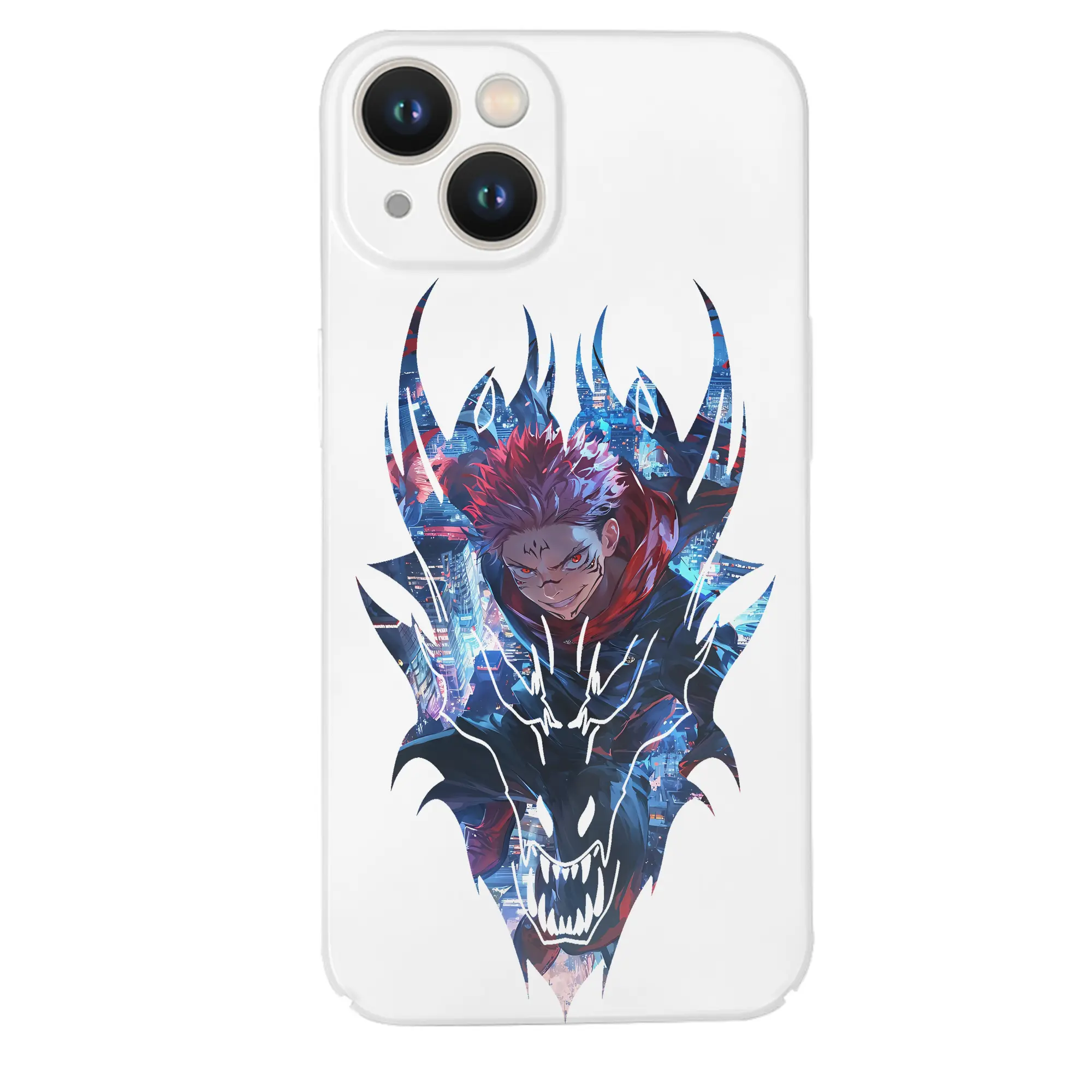 呪術廻戦 グッズ,両面宿儺 - IPhone 14シリーズ対応 ・ ハードケース ・ 衝撃吸収 ・ 360度密着 ・ カメラ保護 ・ 高品質プラスチック ・ 快適操作
